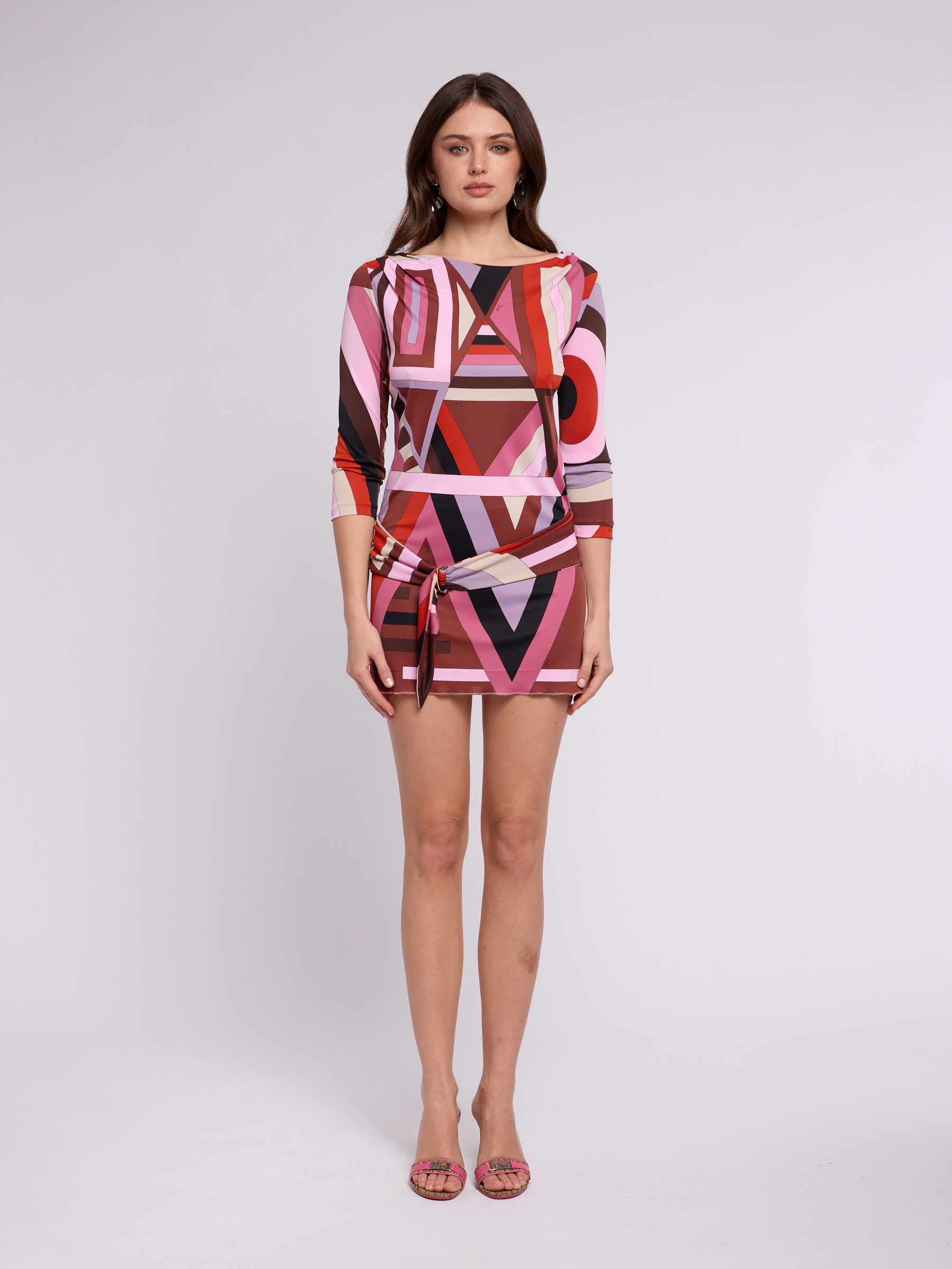 pucci dress Emilio 2000s Belted Mini PLUS SIZE IN STOCK Girl dress:0-3 months St. John Black Bodycon Turquoise and Blue100% silk