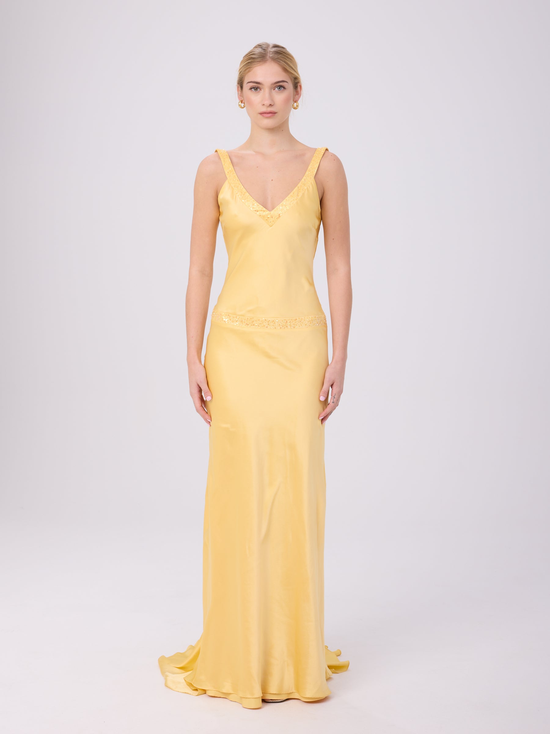 Cache 2000s Yellow Gown