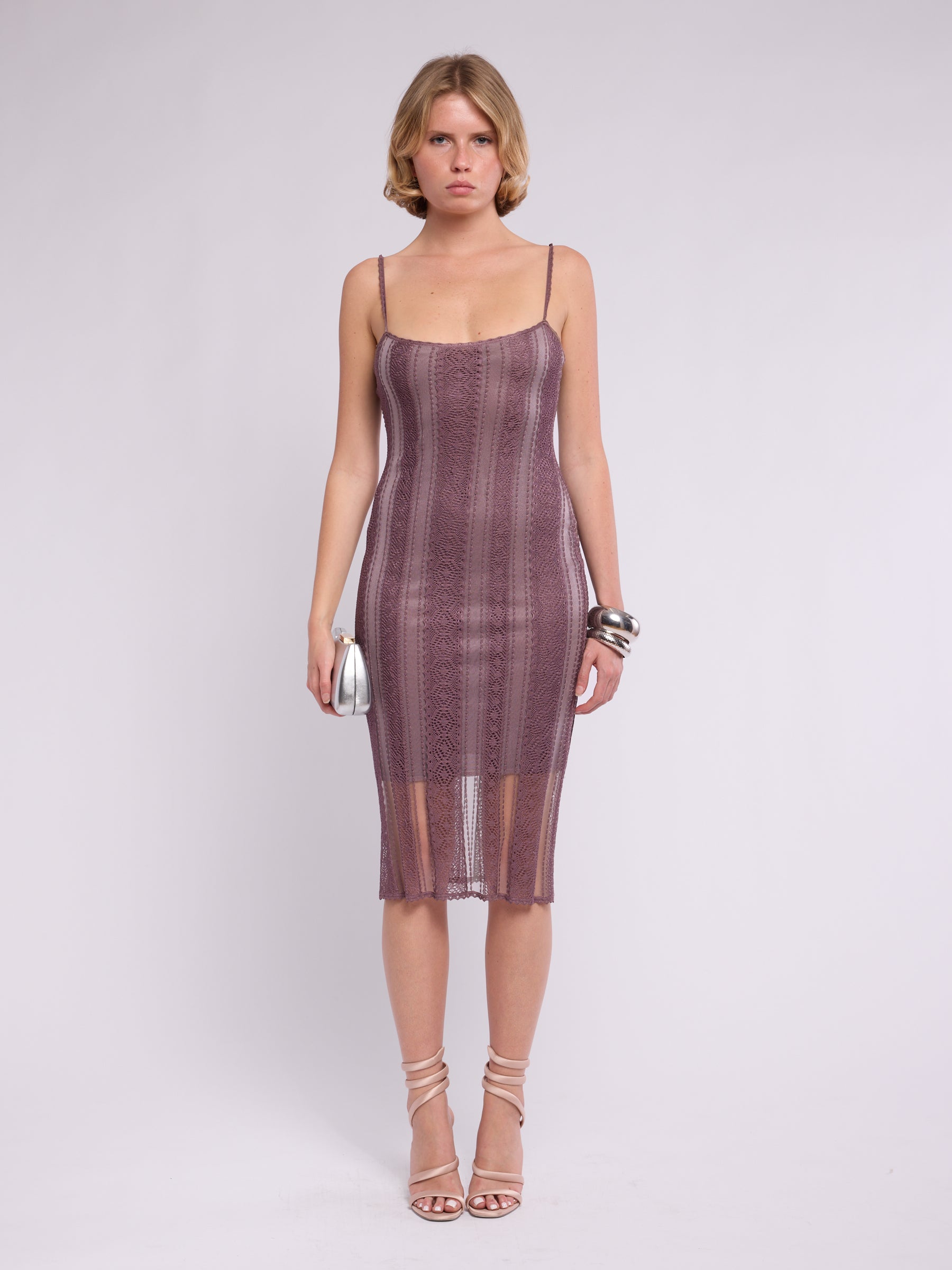 Christian Dior by Galliano Patterned Midi Dress