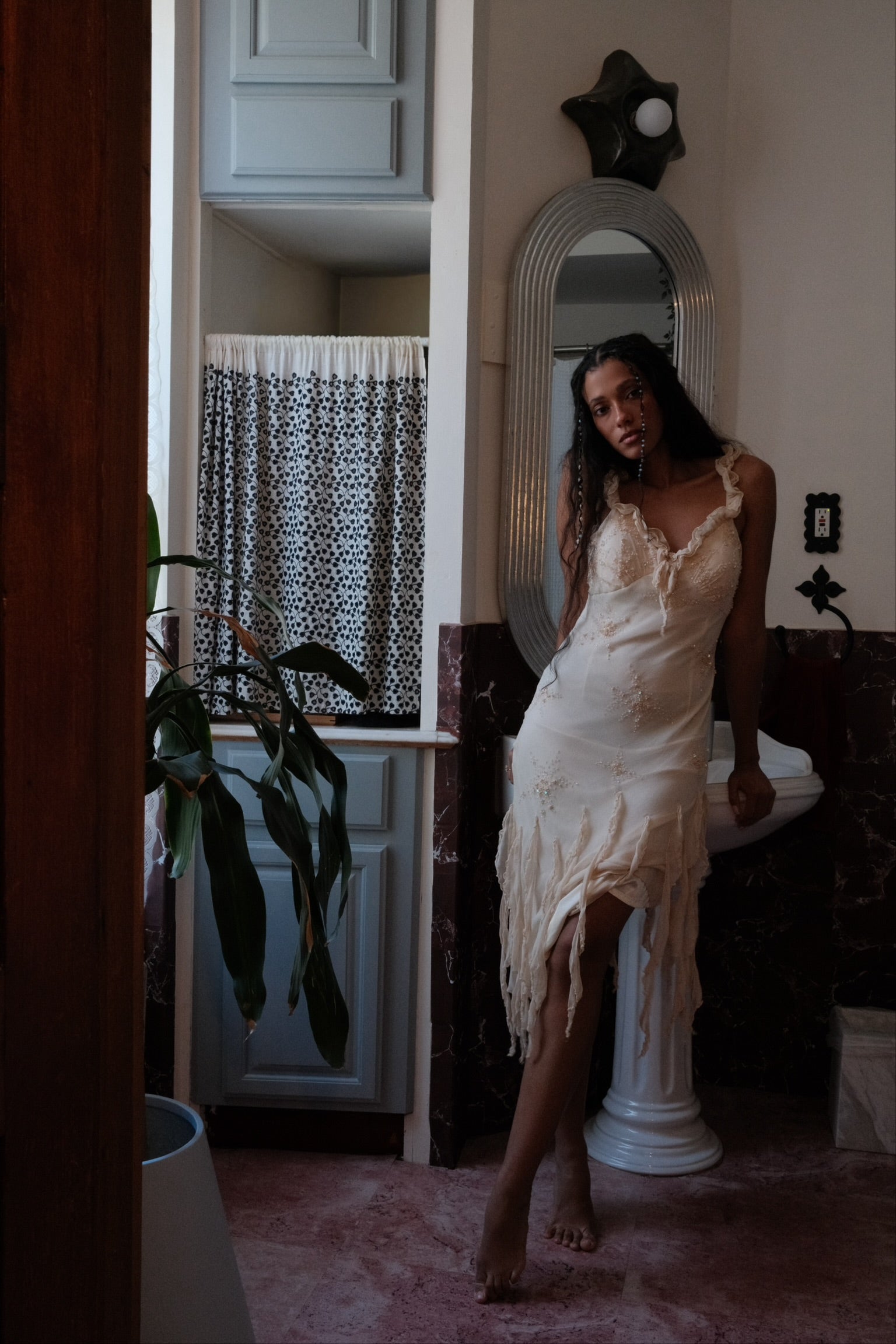 Unsigned 2000s Ivory Fairy Ruffle Dress