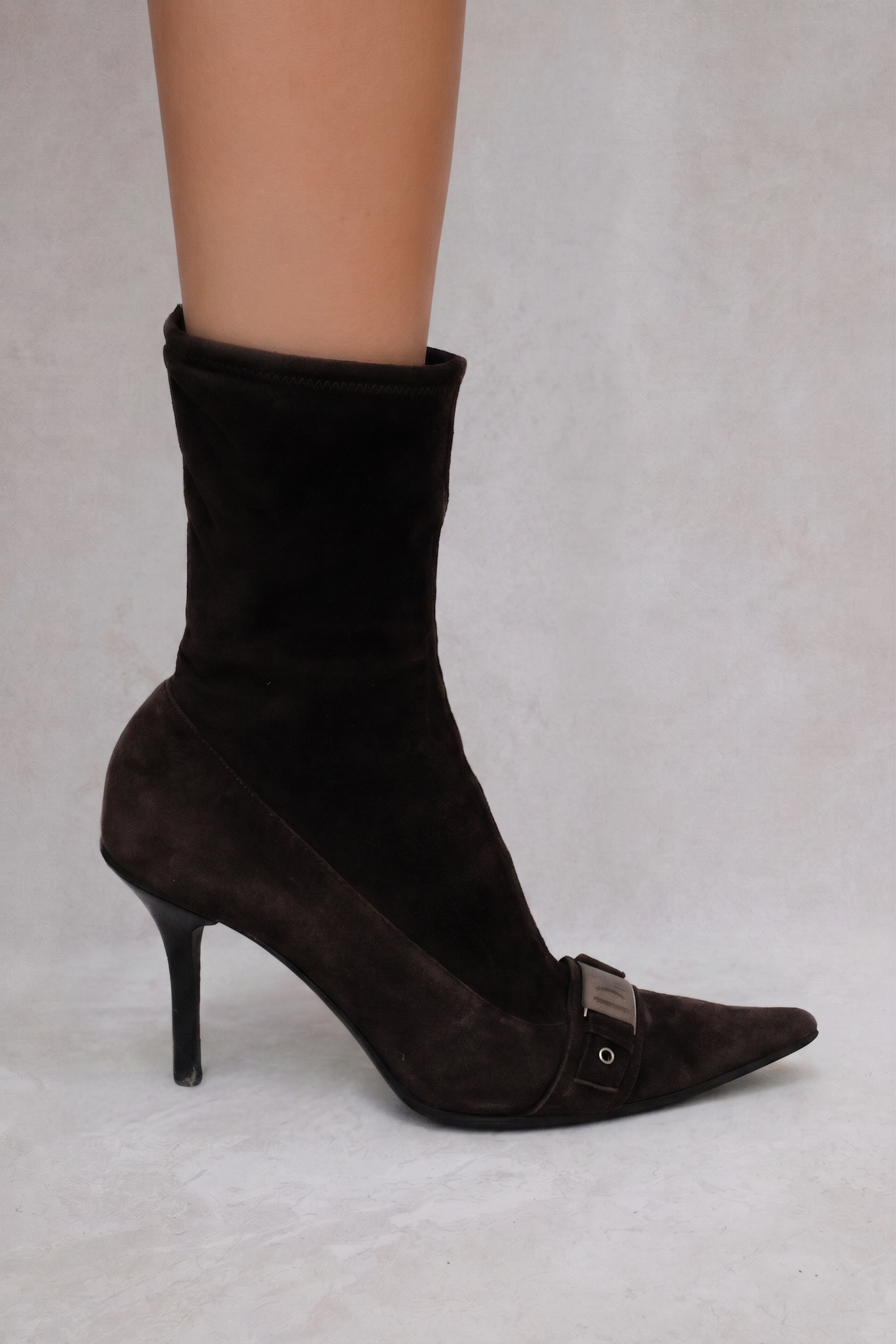 christian dior 2000s brown suede boots