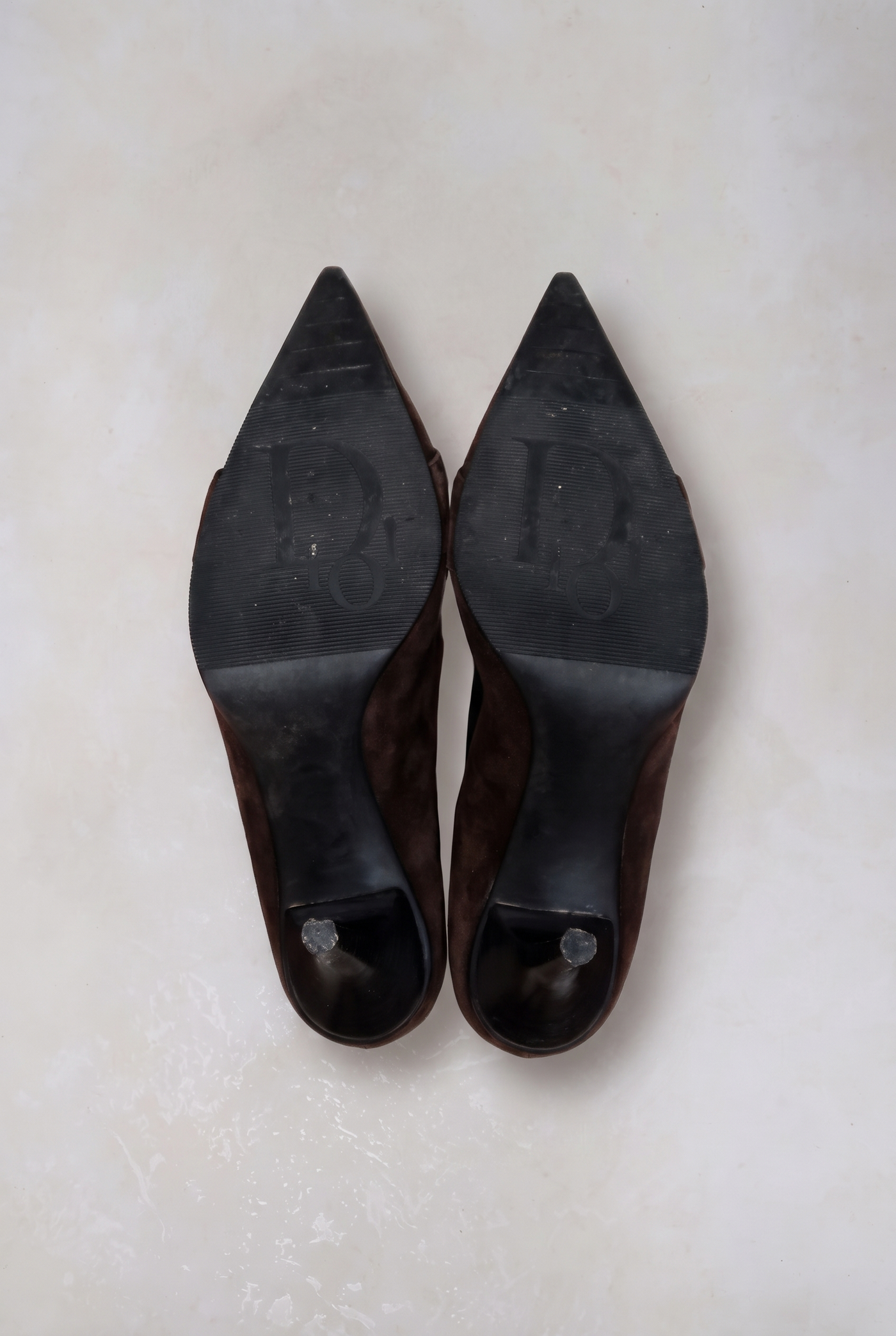christian dior 2000s brown suede boots