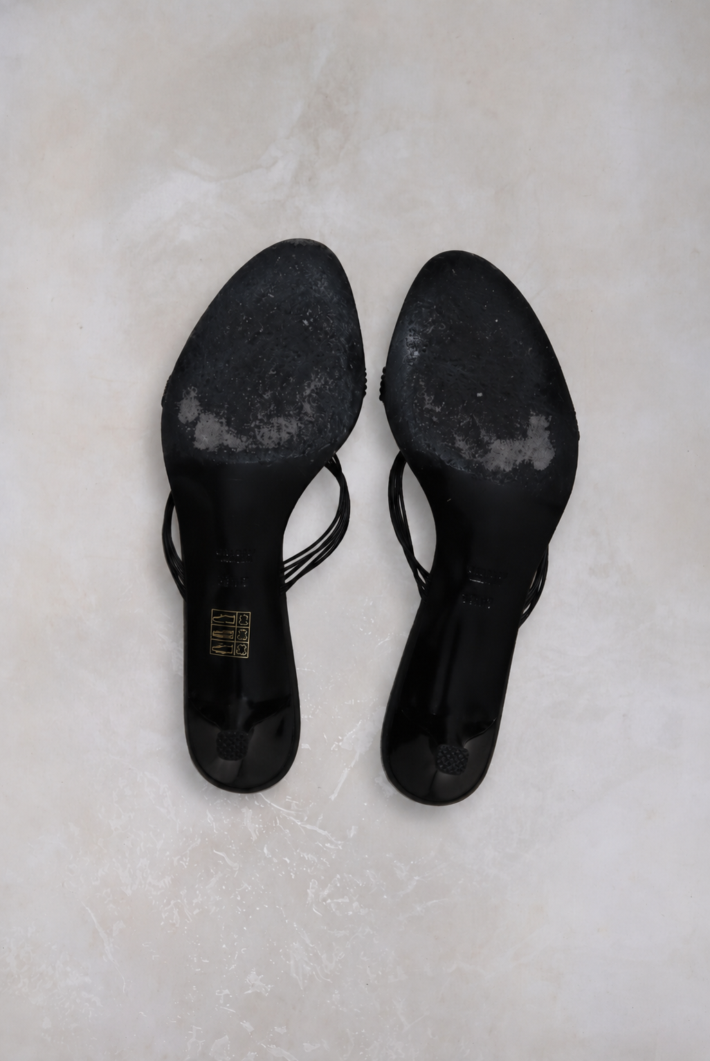 Gucci by Tom Ford 2000s Black Braided Heels