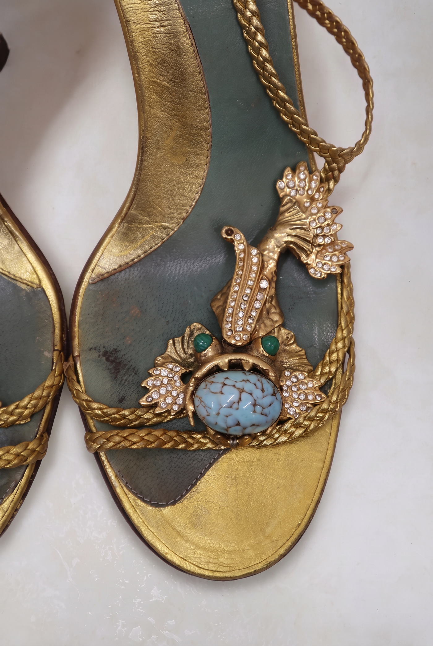 fendi 2000s koi fish sandals