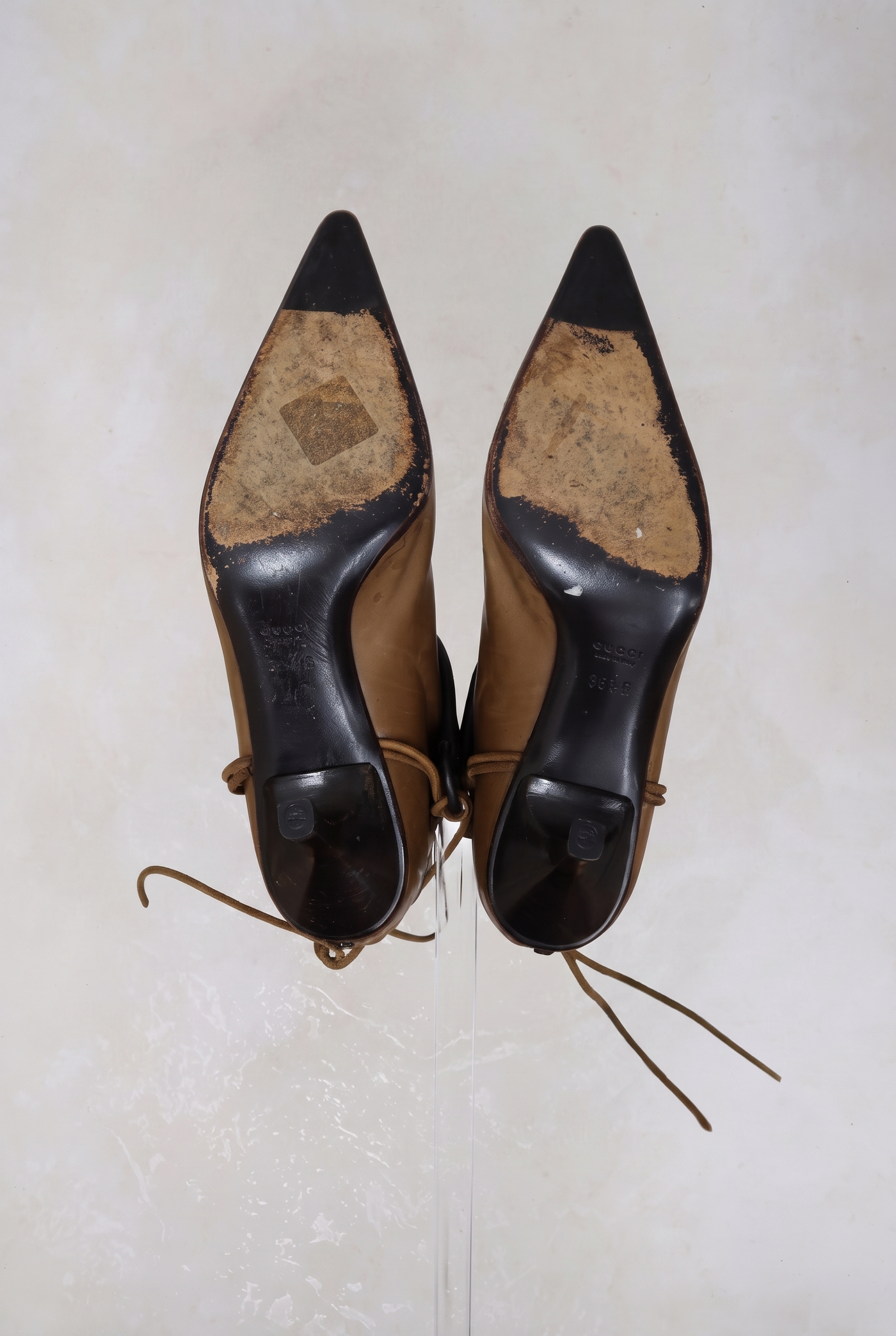 gucci by tom ford fw 1999 caramel horsebit boots