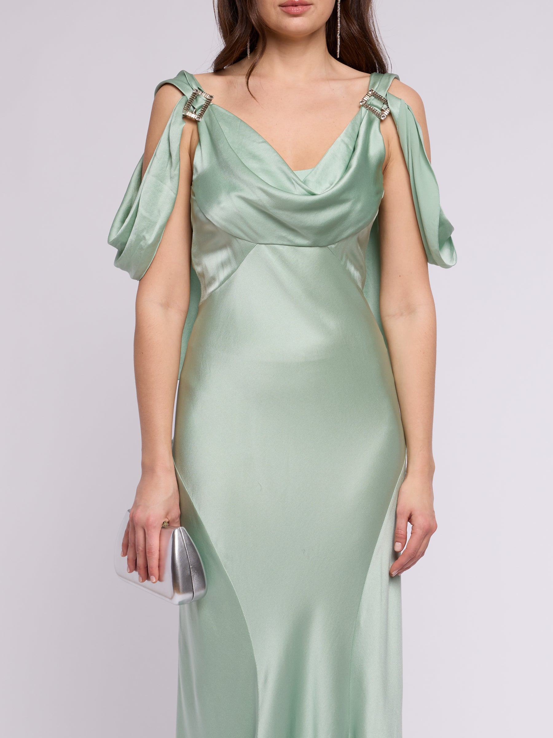 Alberta Ferretti 2020 Off-the-Shoulder Dress