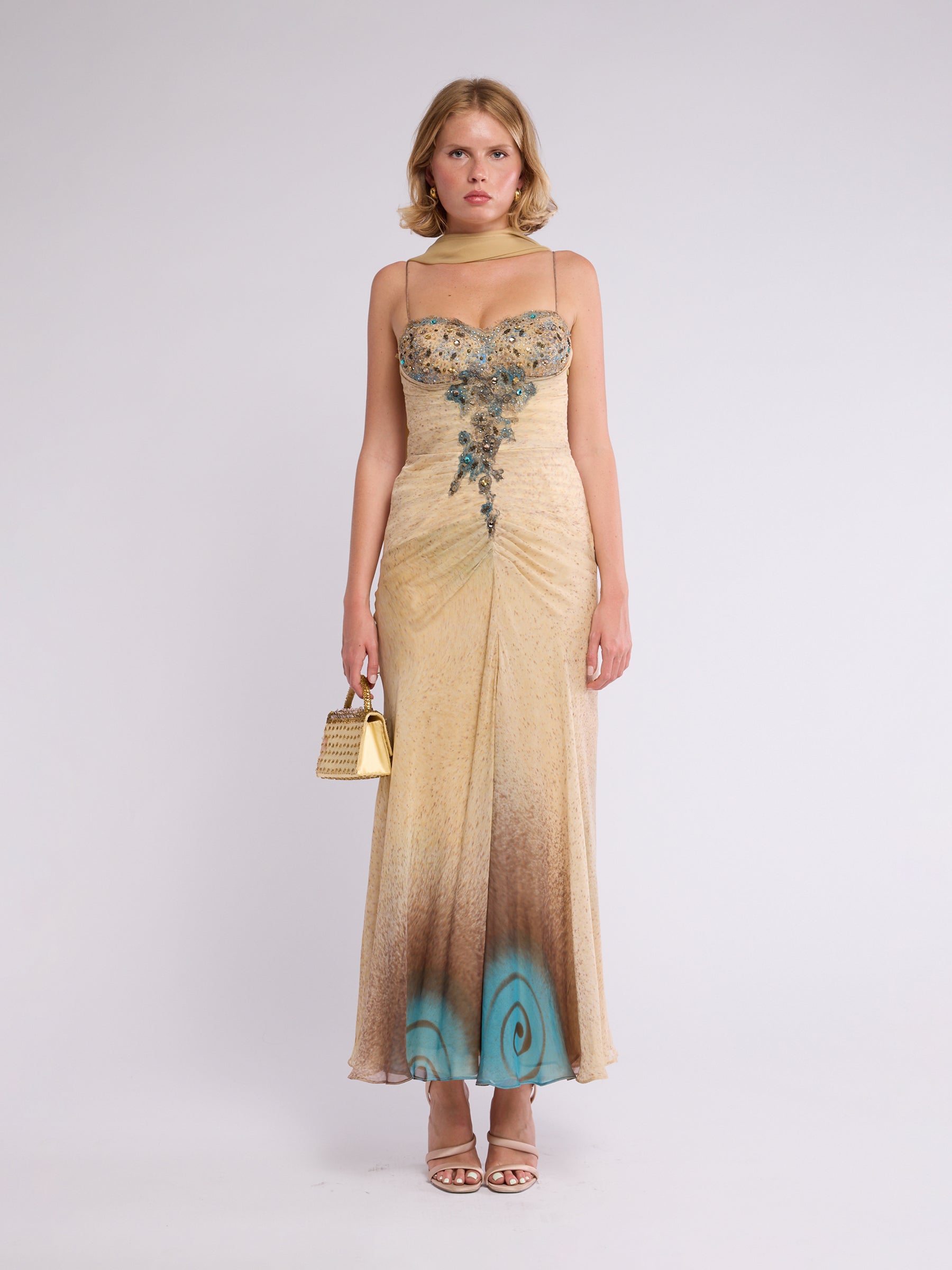 Alberto Makali 2000s Beaded Dress