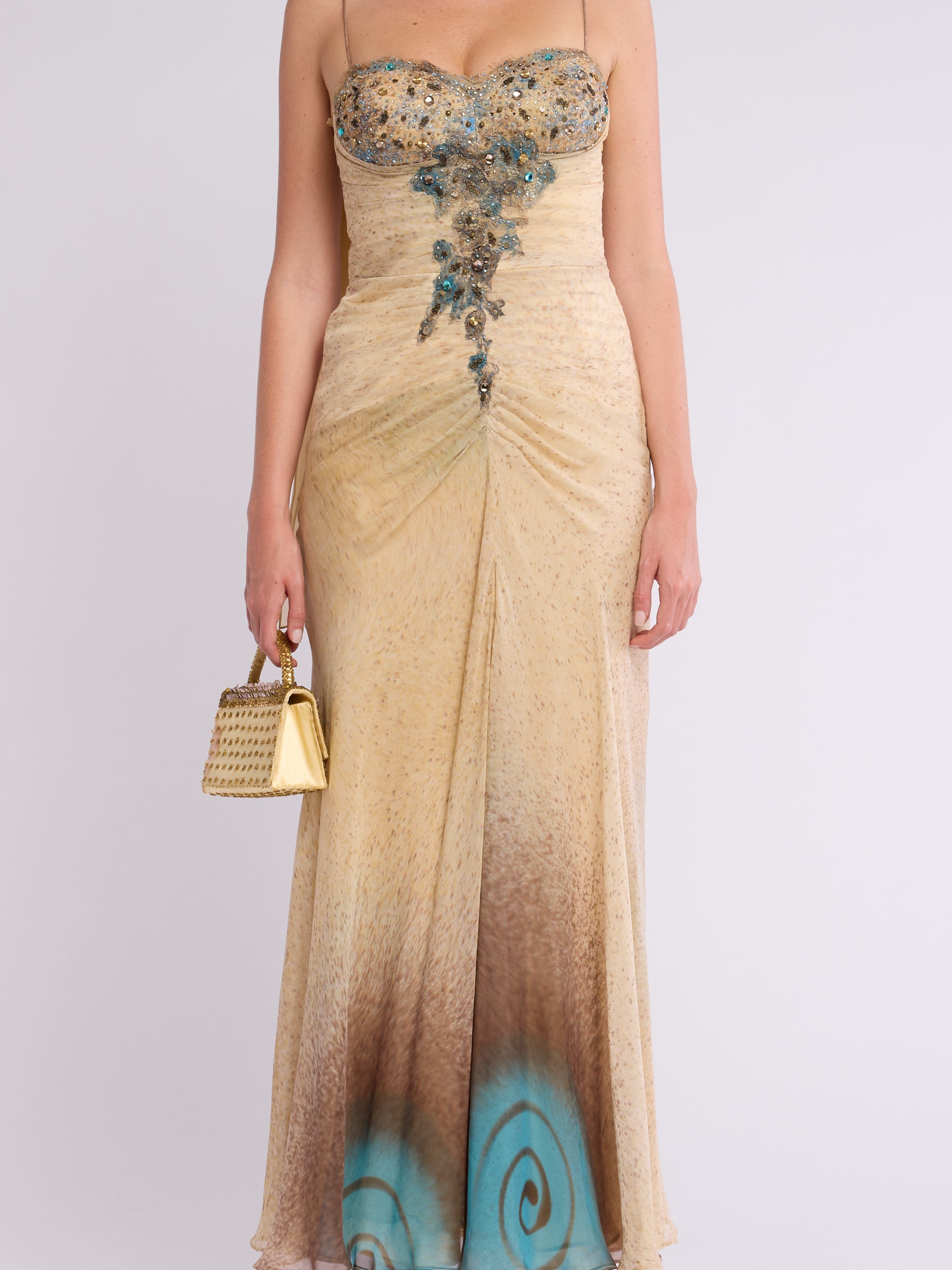 Alberto Makali 2000s Beaded Dress