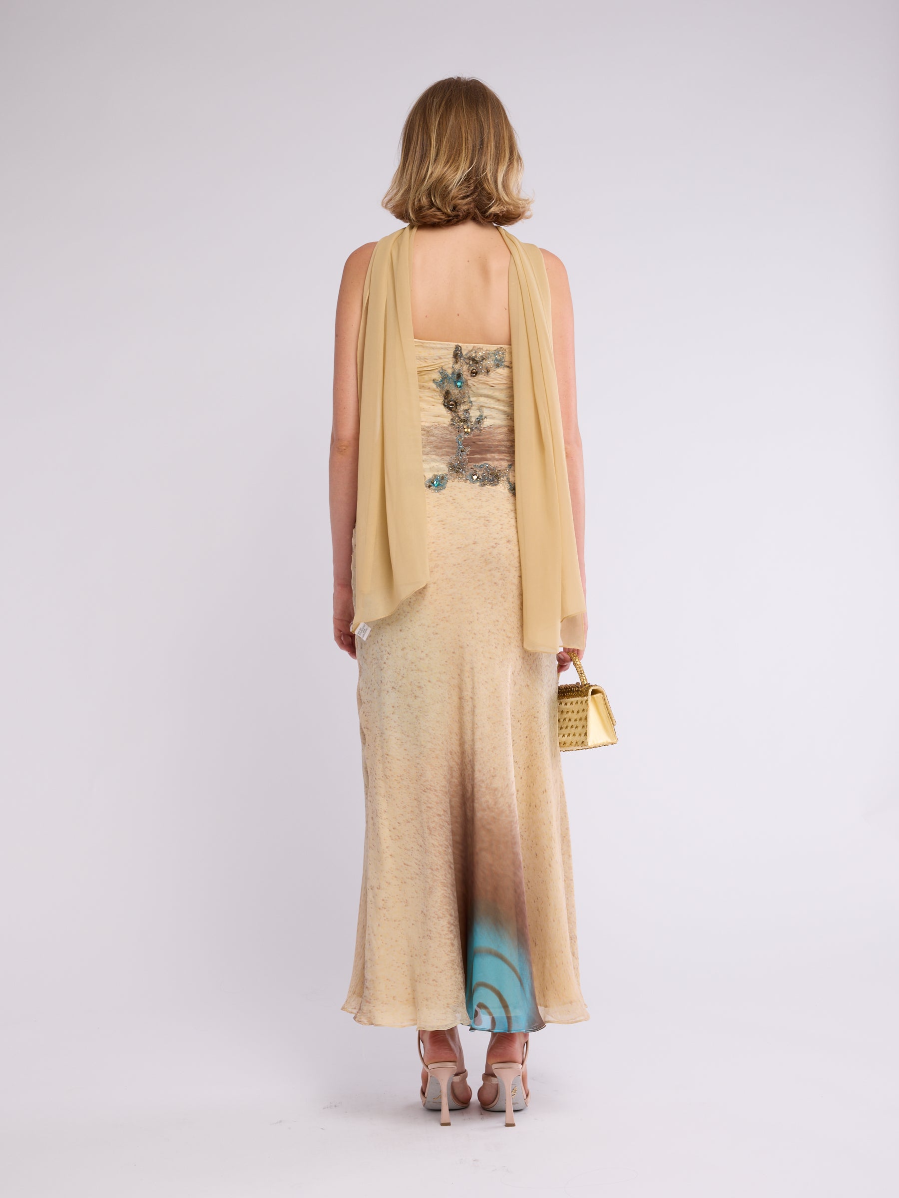 Alberto Makali 2000s Beaded Dress