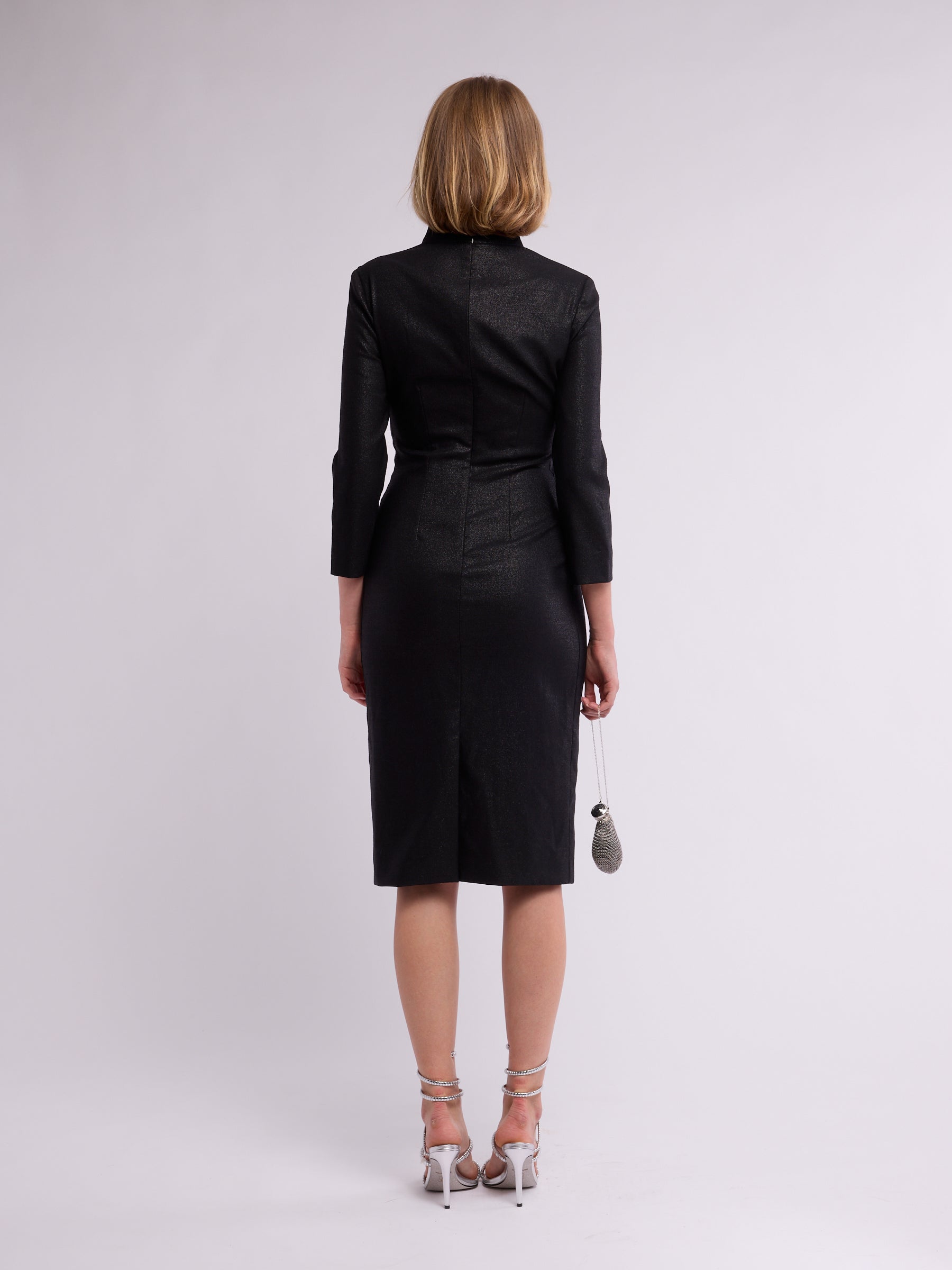 Alexander McQueen 2007 Black Texture Dress