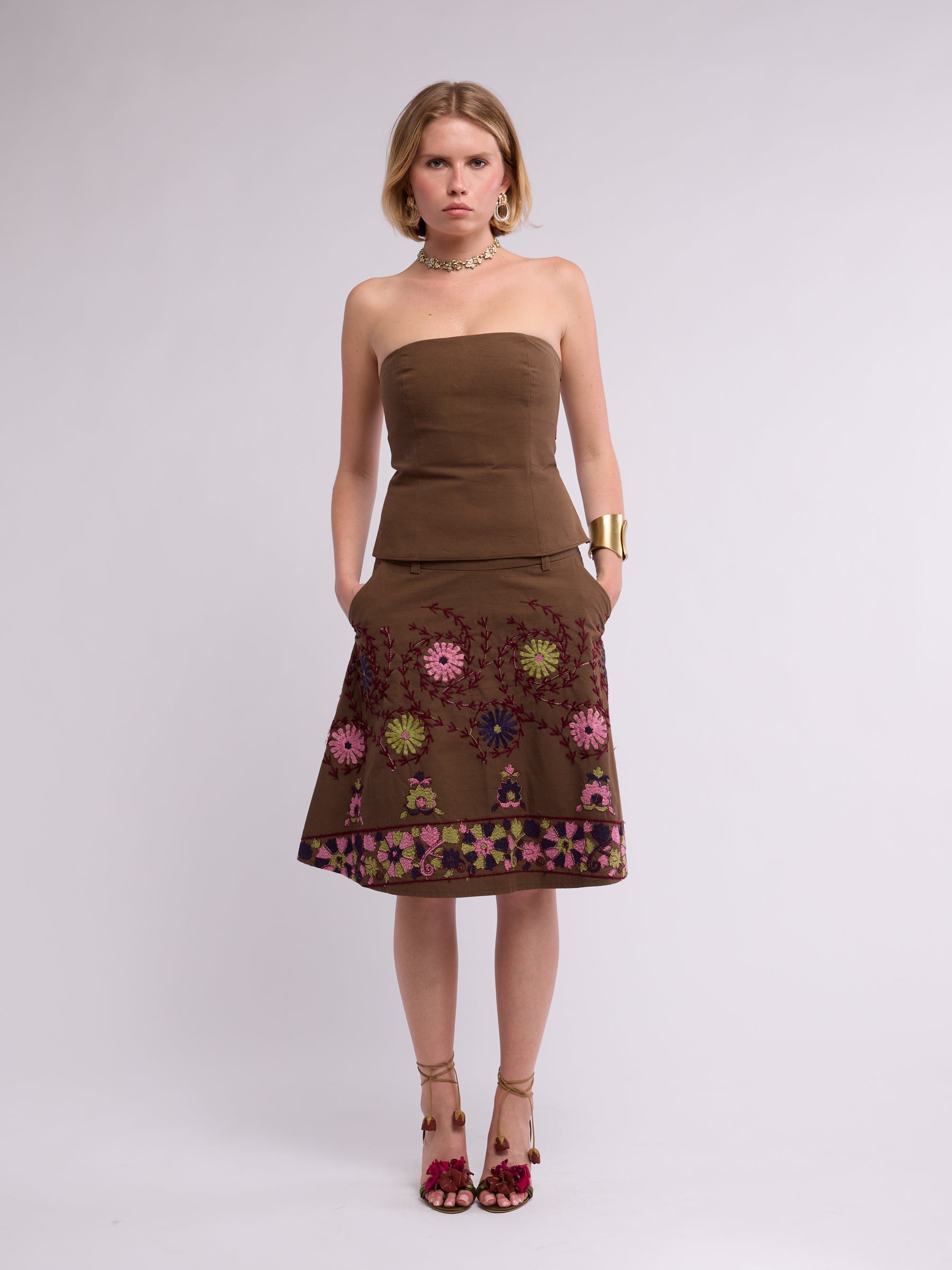 Amaya Arzuaga 2000s Embroidered Set