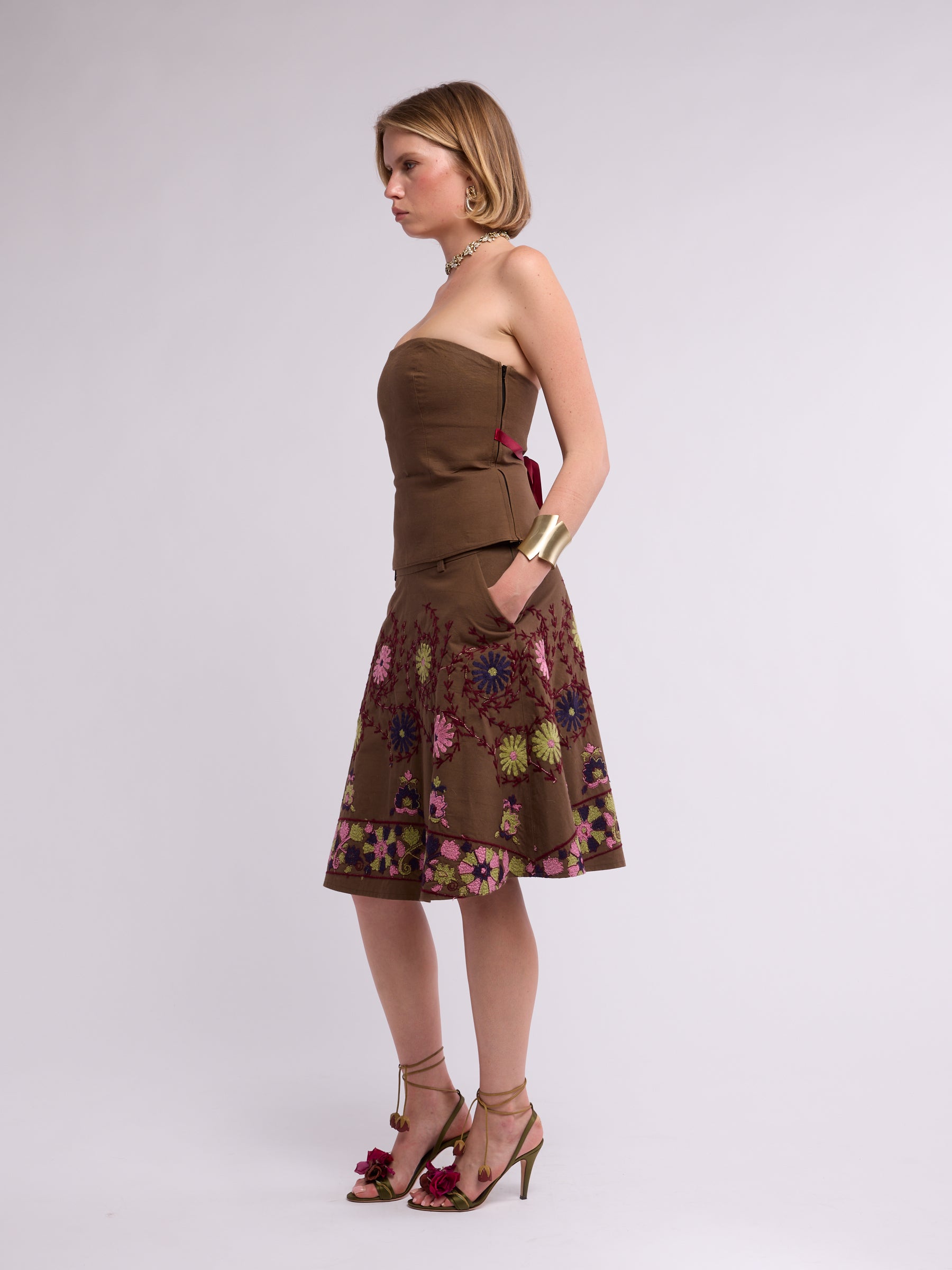 Amaya Arzuaga 2000s Embroidered Set