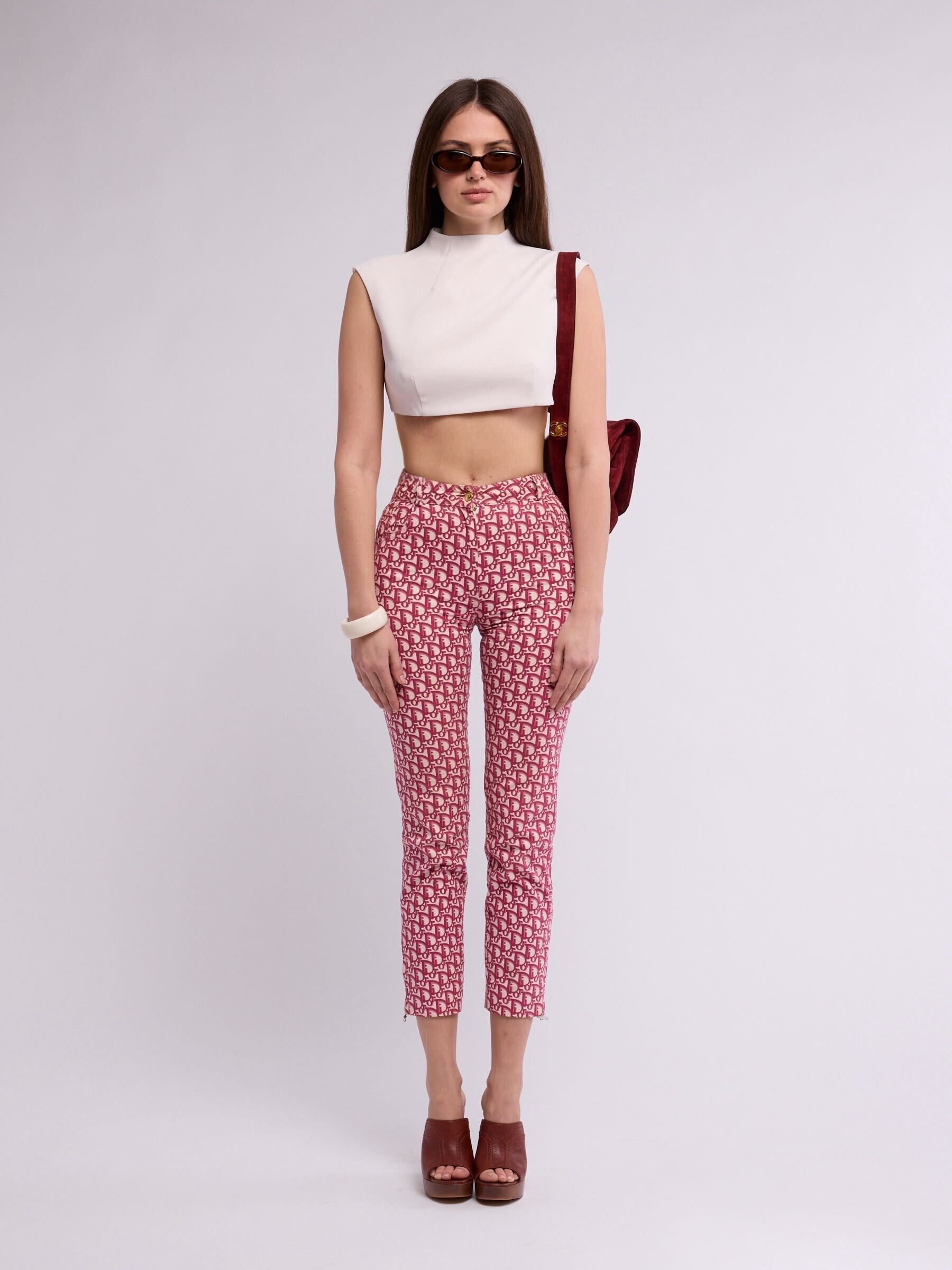 Christian Dior by John Gallianoのカプリパンツです Christian Dior by Galliano FW 2000 Monogram Capris
