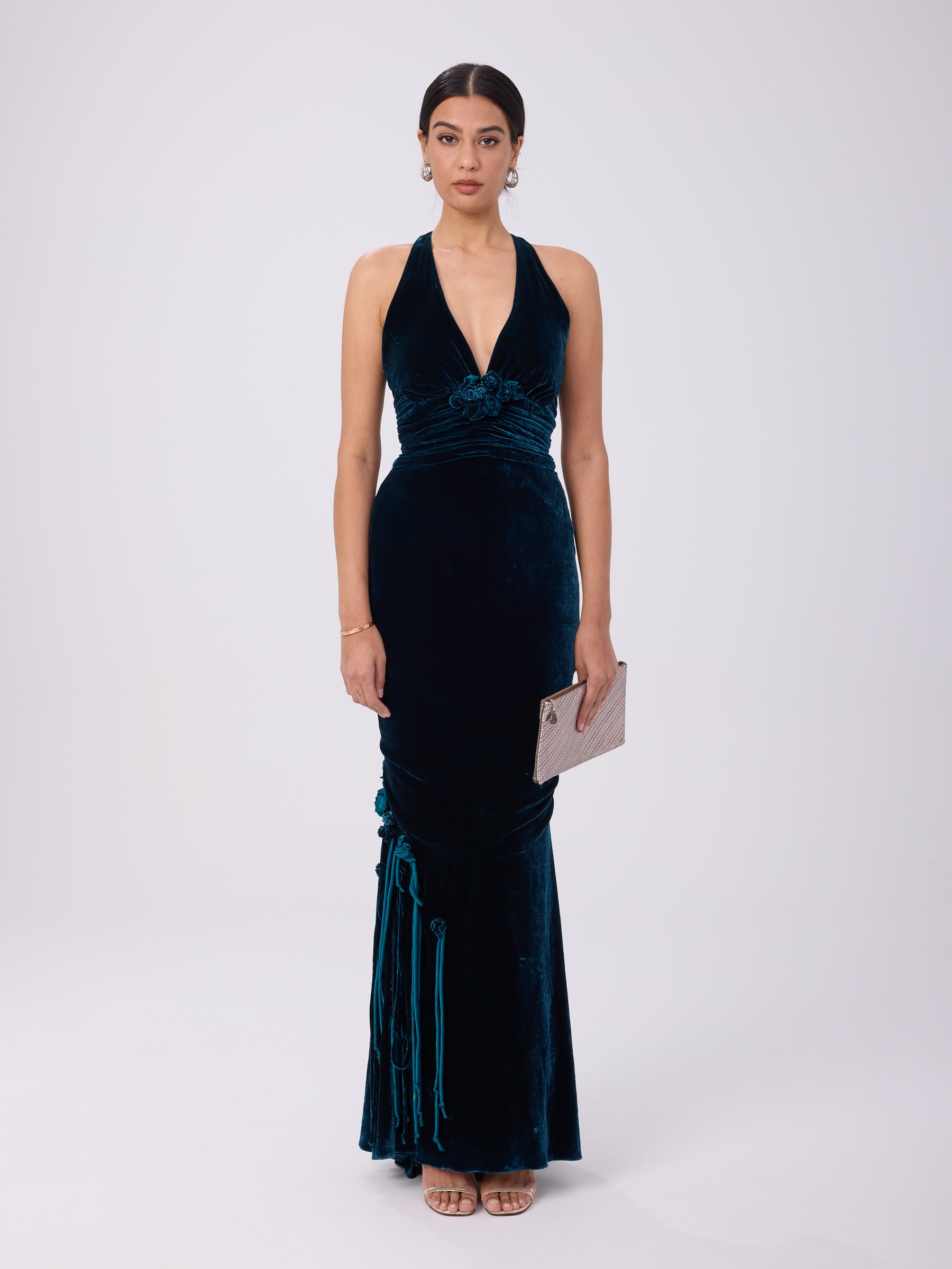 Betsey Johnson 1990s Velvet Gown