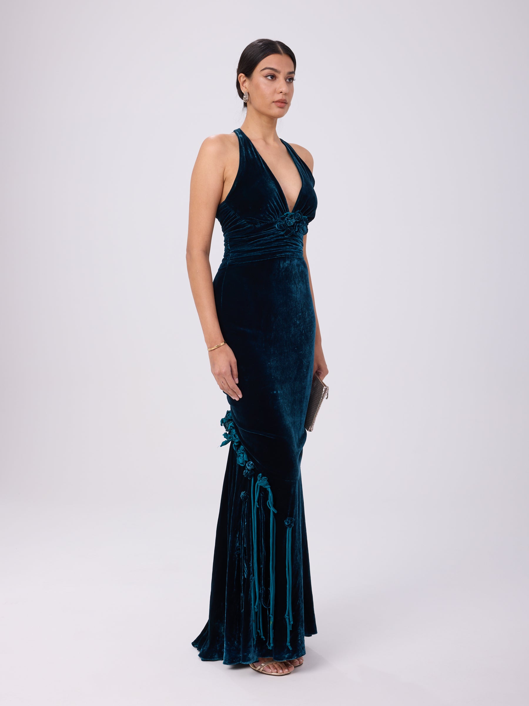 Betsey Johnson 1990s Velvet Gown