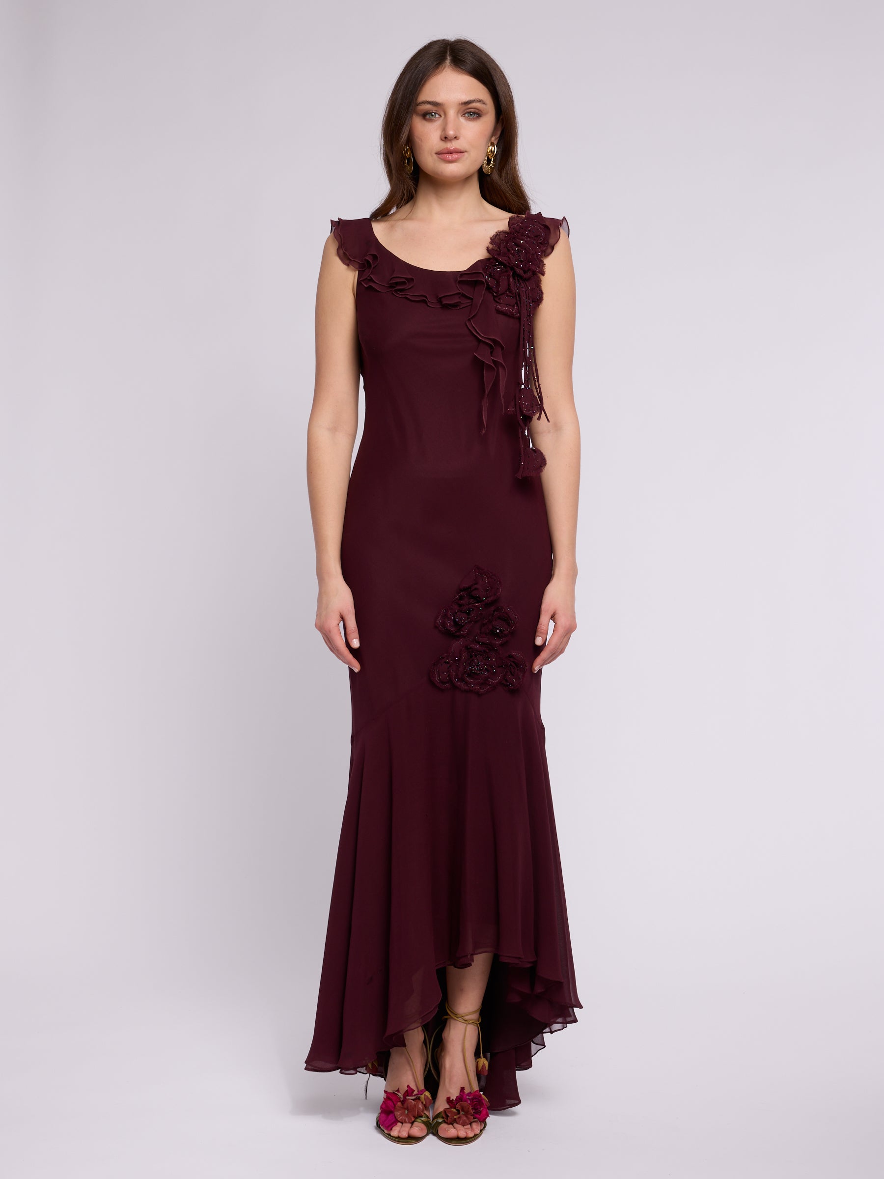 Blumarine 2000s Ruffle Dress