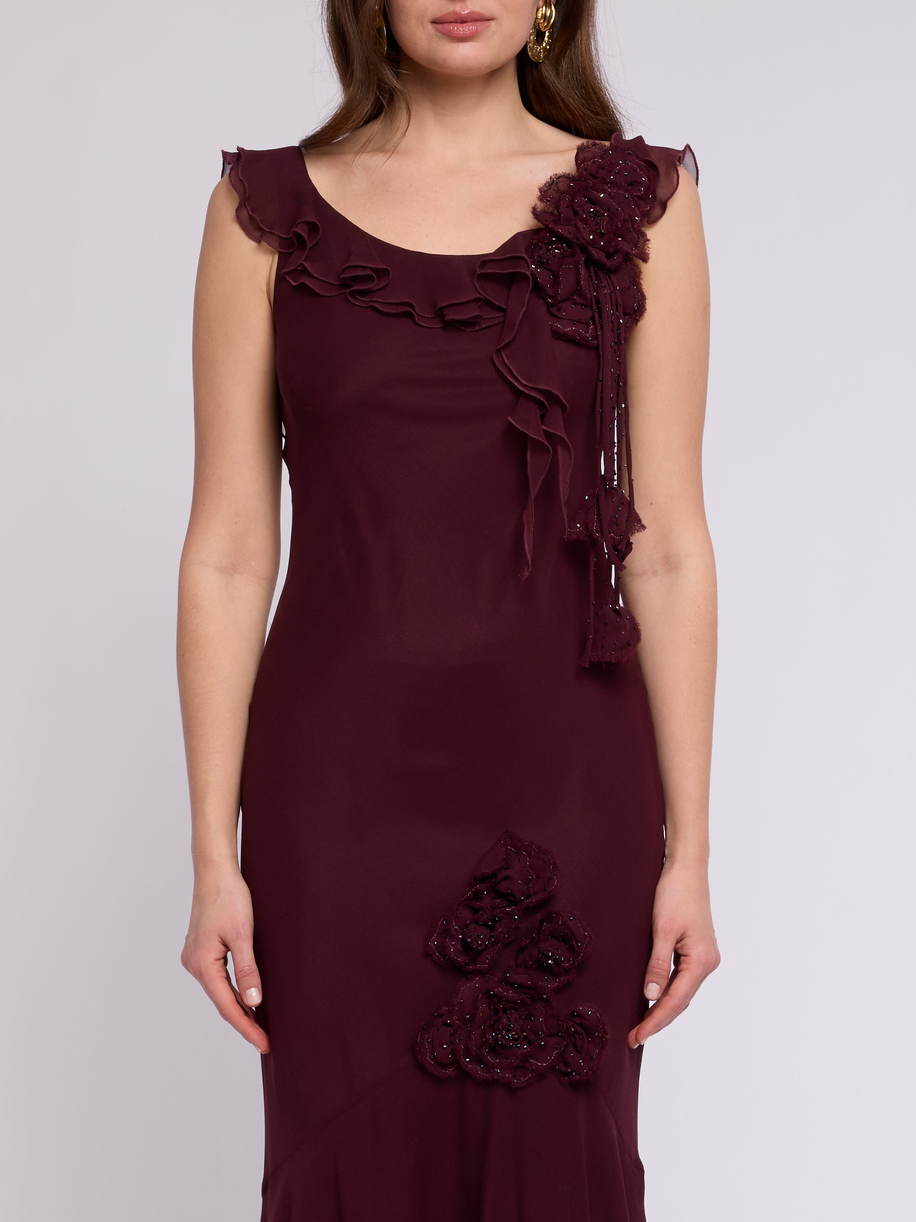 Blumarine 2000s Ruffle Dress