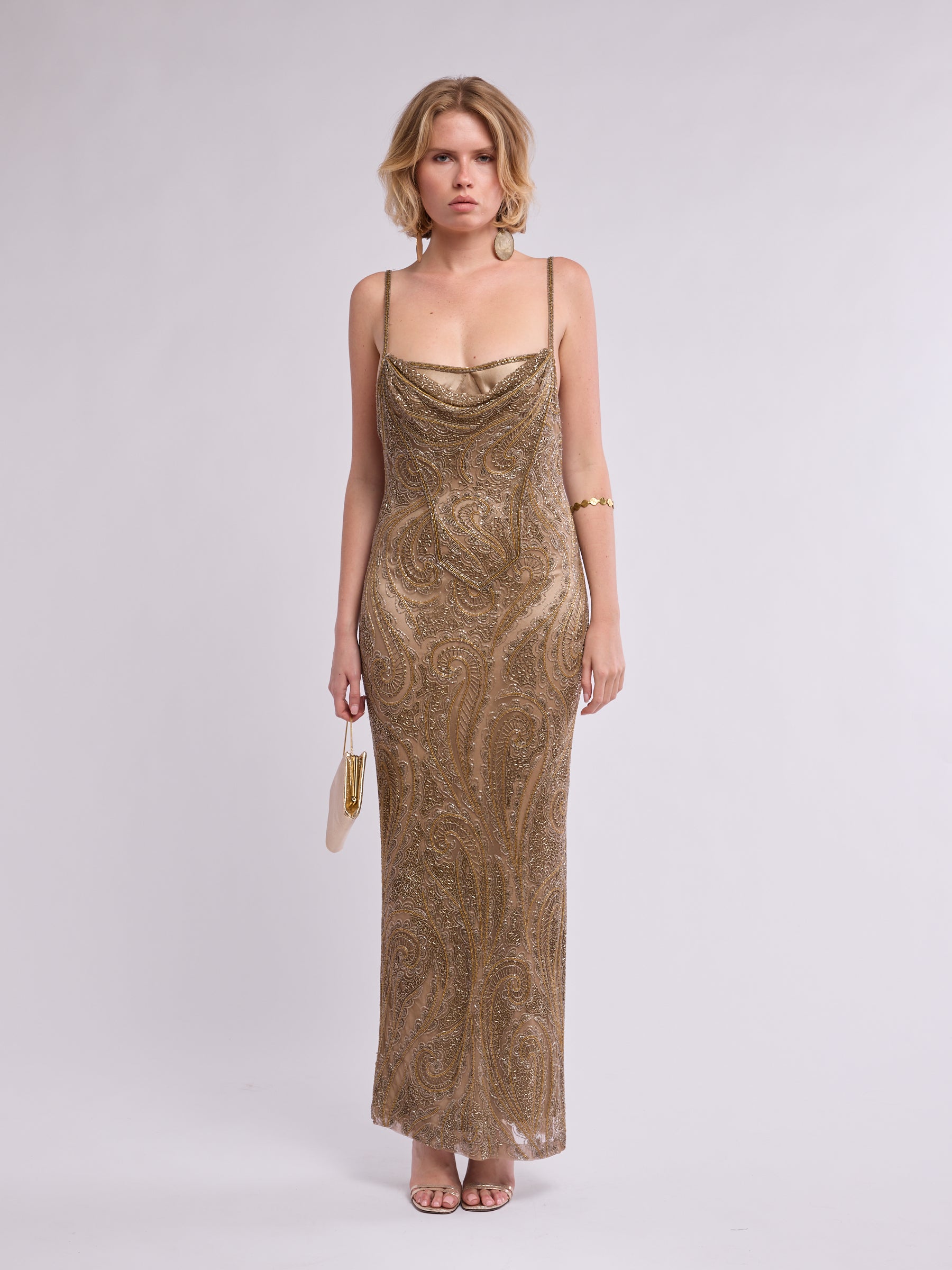 Bob Mackie 1990s Beaded Gown
