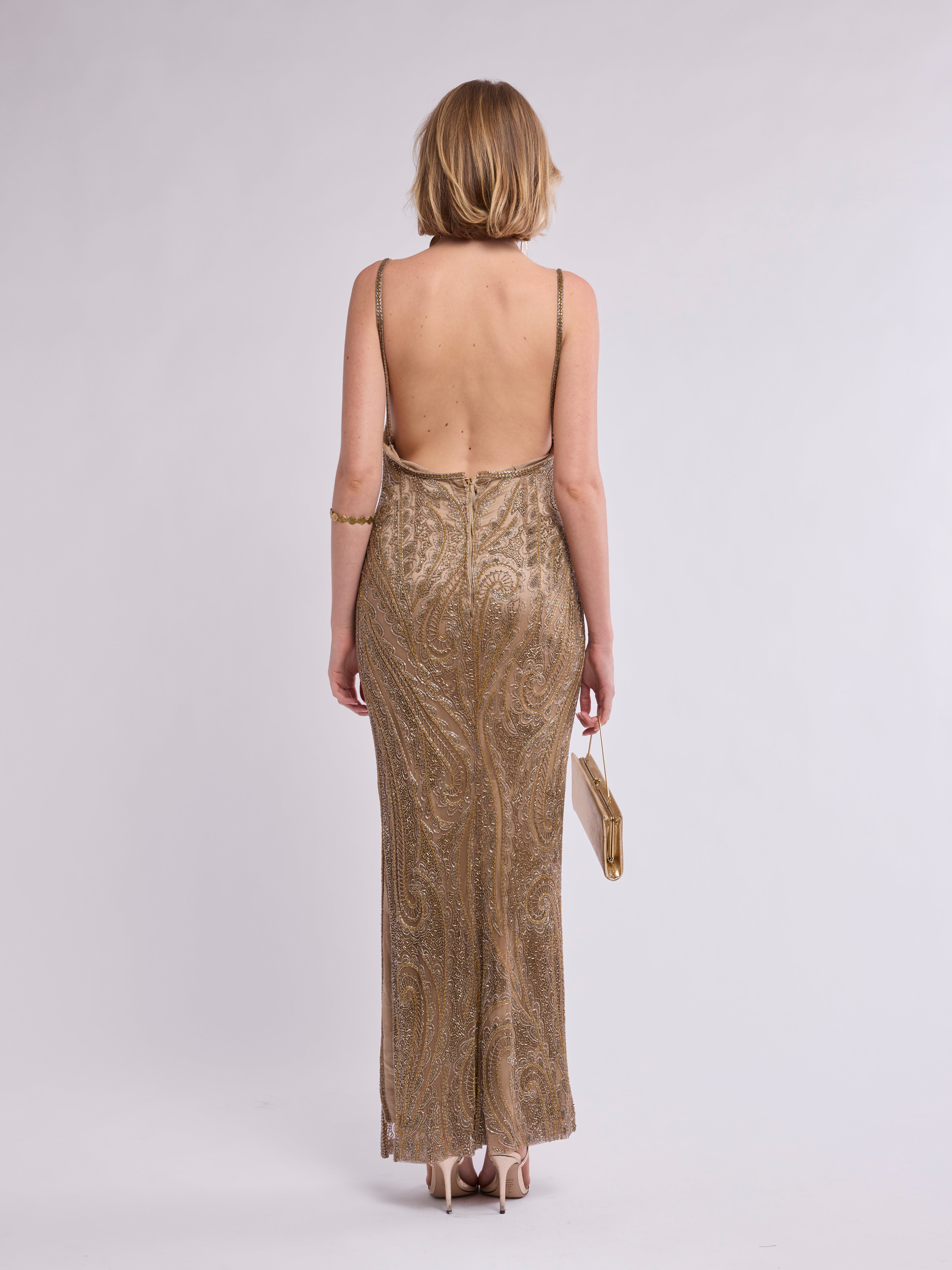 Bob Mackie 1990s Beaded Gown