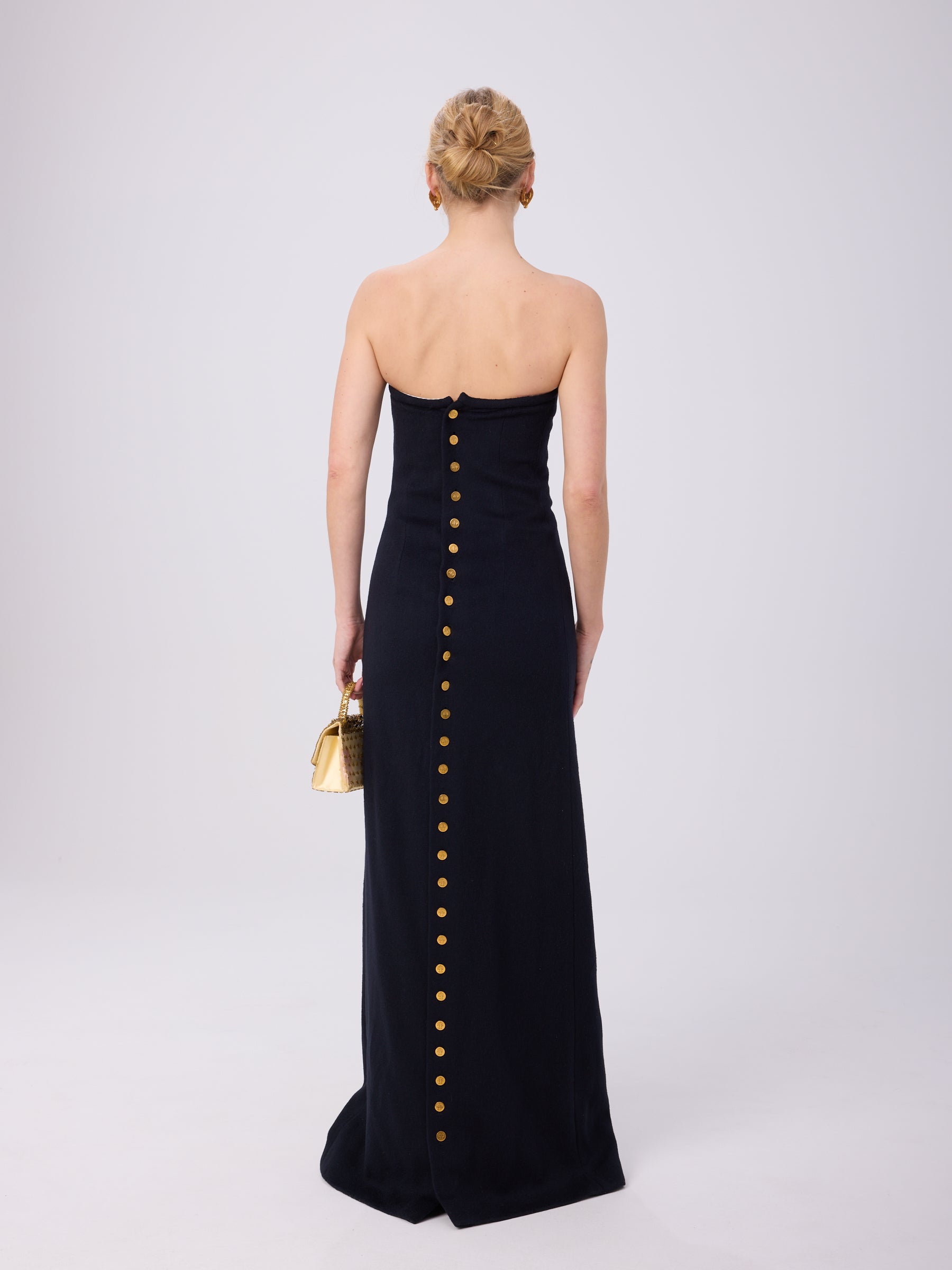 Brooks Brothers FW 2007 Button Back Wool Dress