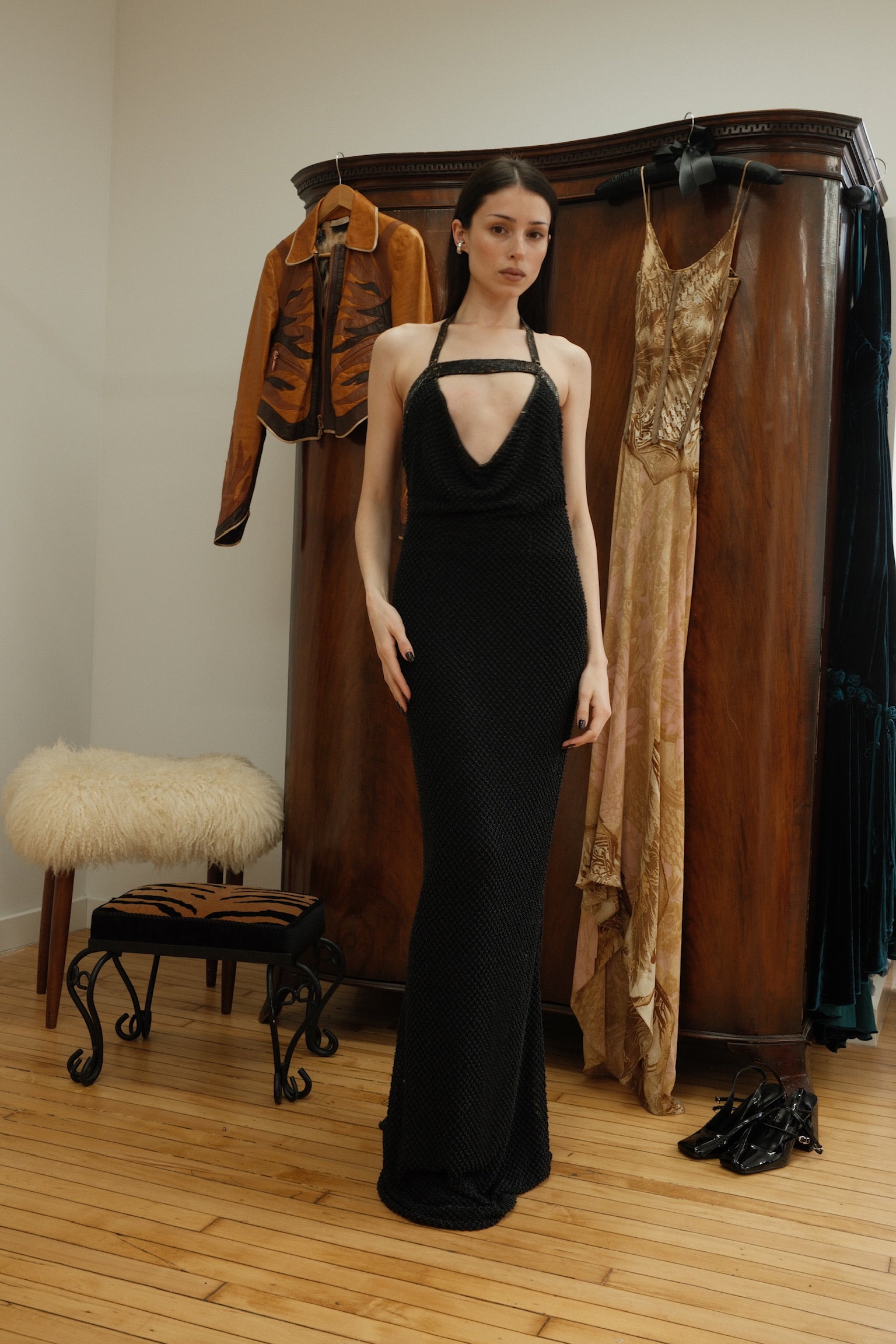 Todd Oldham FW 1994 Archival Beaded Gown