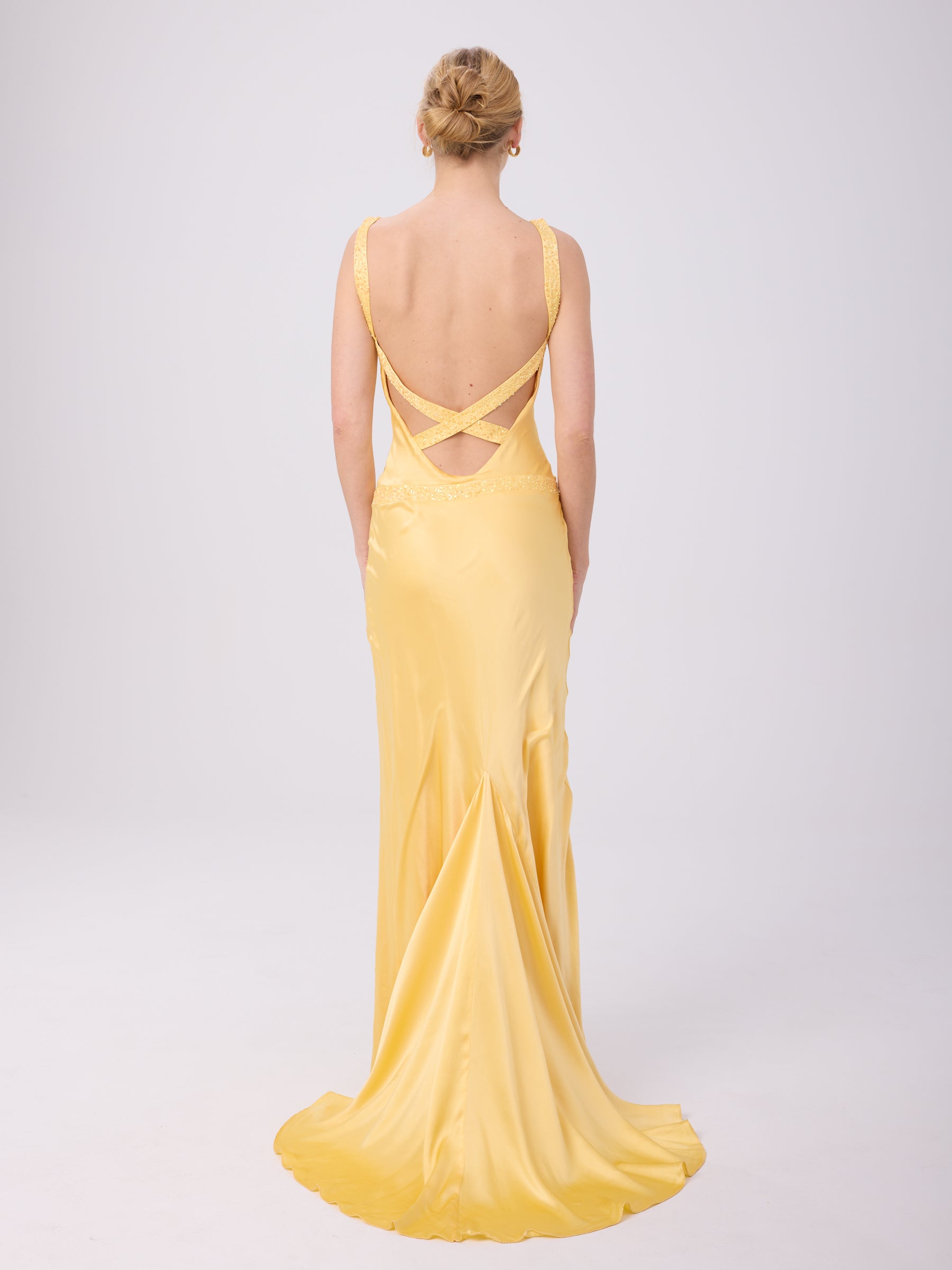 Cache 2000s Yellow Gown