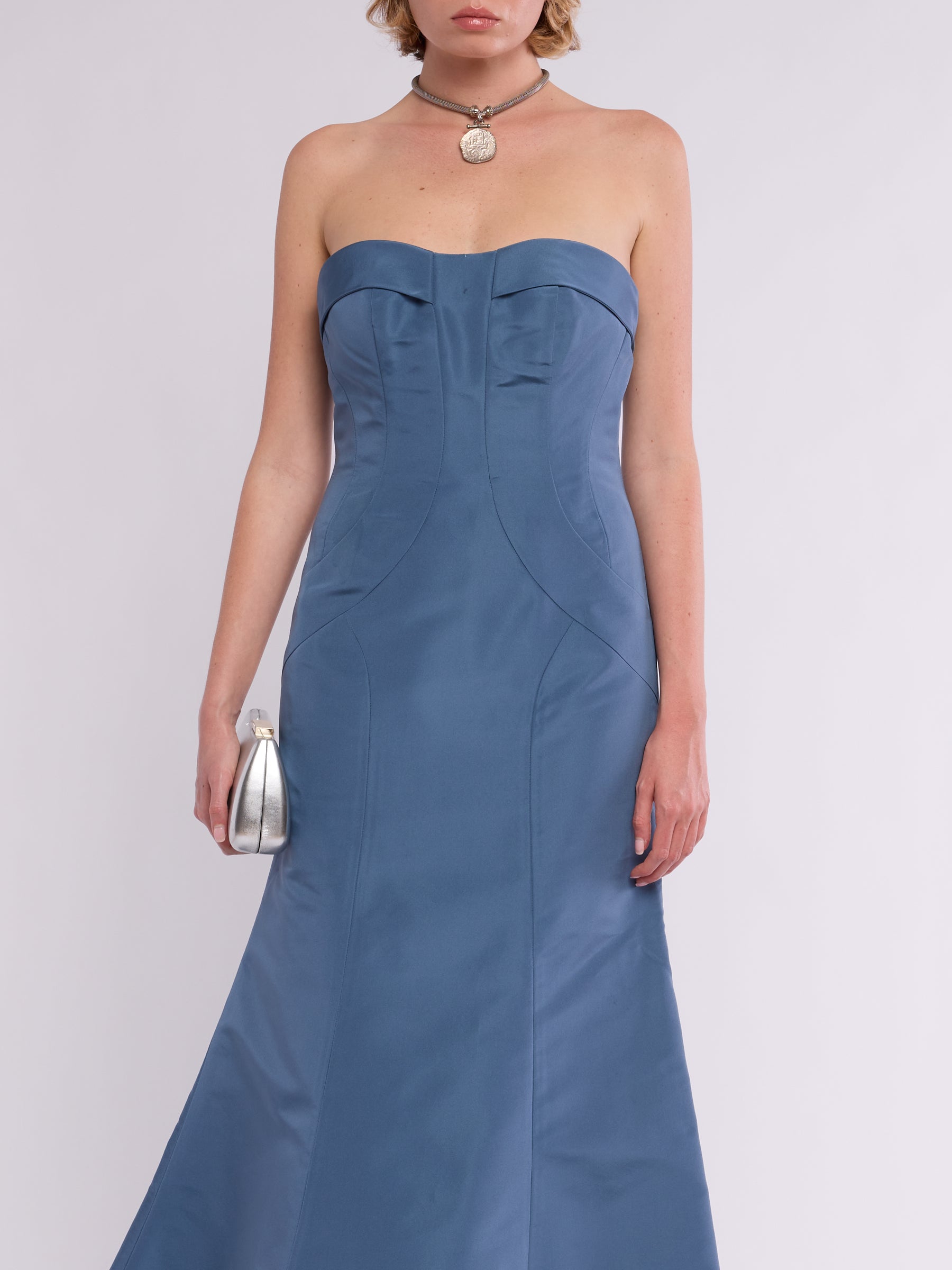 Carolina Herrera 1990s Custom Trumpet Dress
