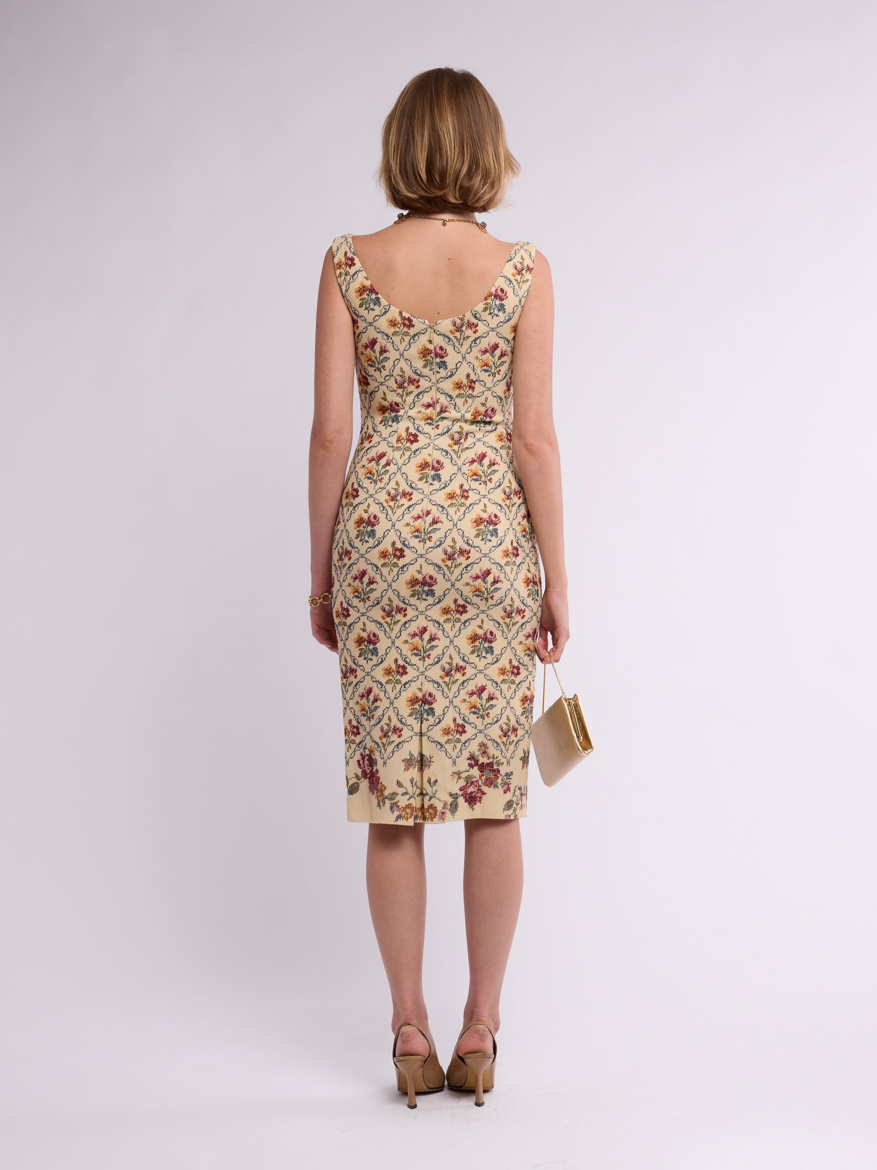 Christian Dior by Galliano 1999 Floral Tapestry Dress