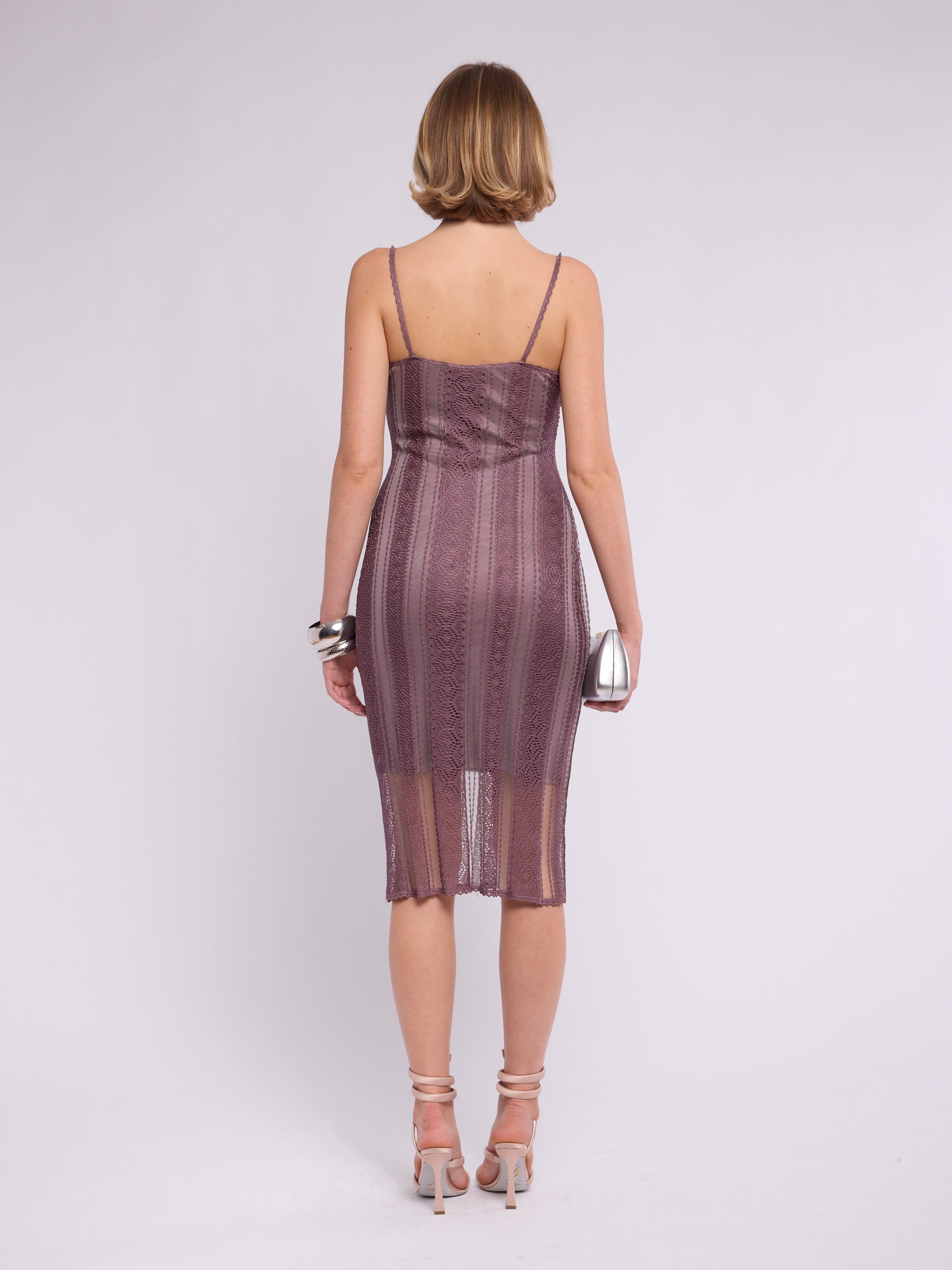 Christian Dior by Galliano Patterned Midi Dress