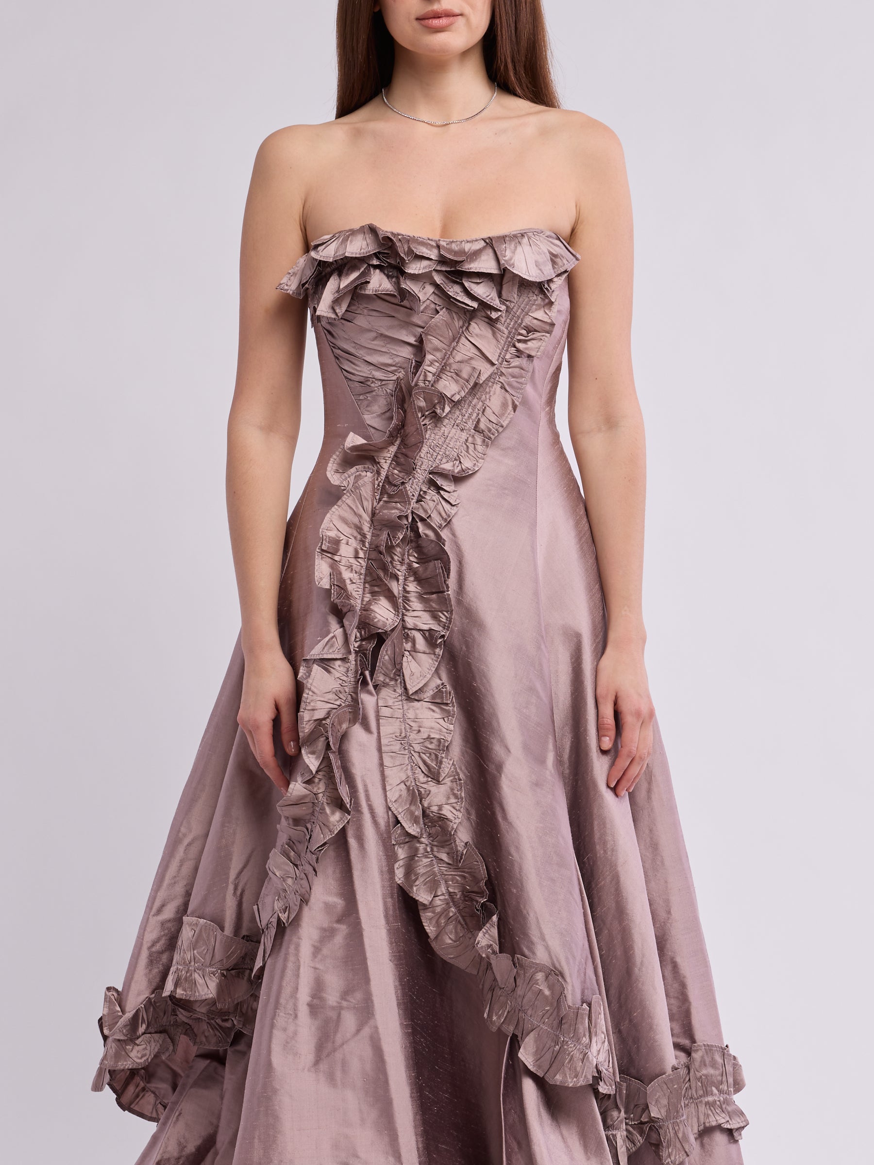 Christian Lacroix 90s Couture Atelier Silk Dress