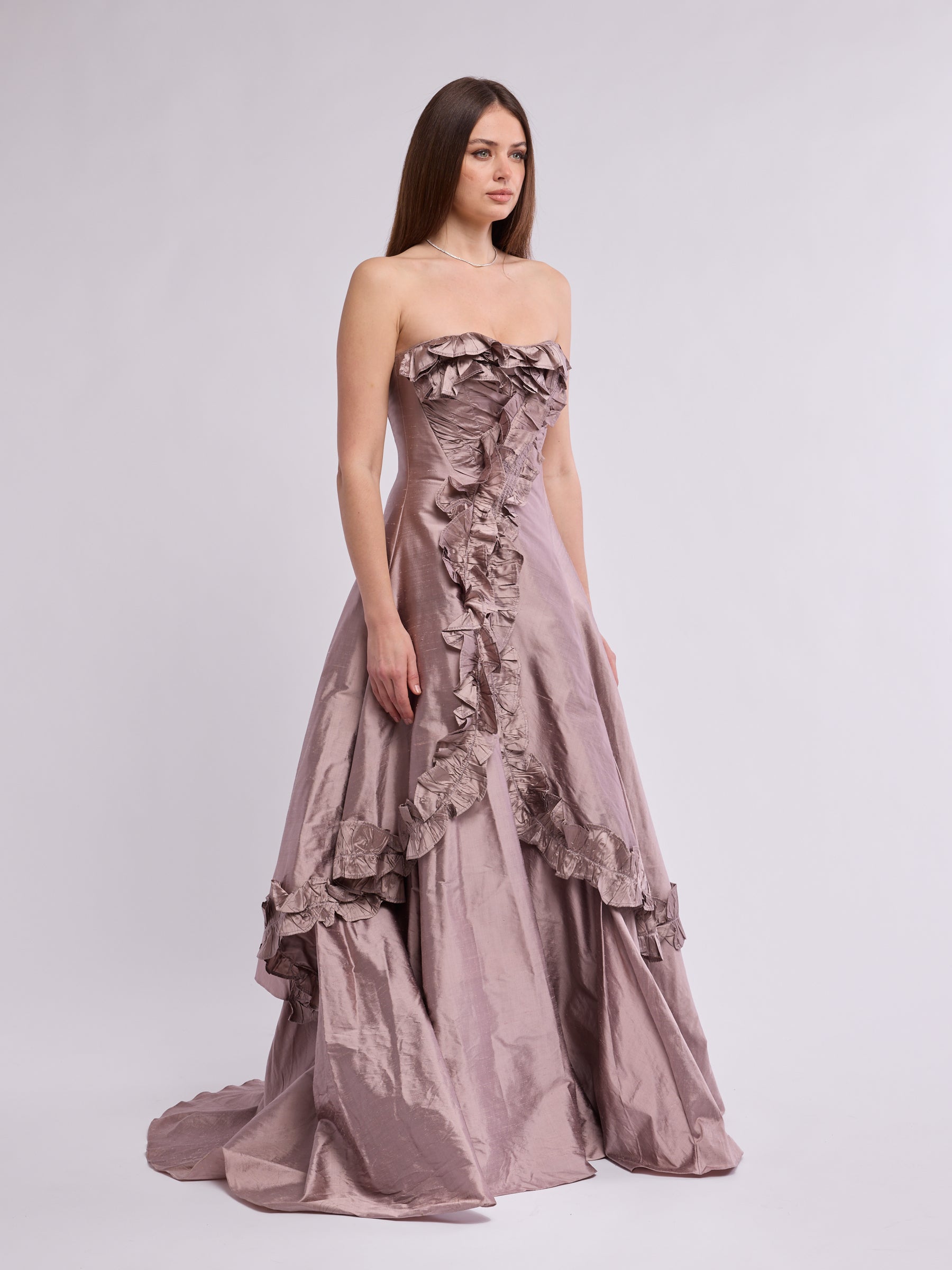Christian Lacroix 90s Couture Atelier Silk Dress