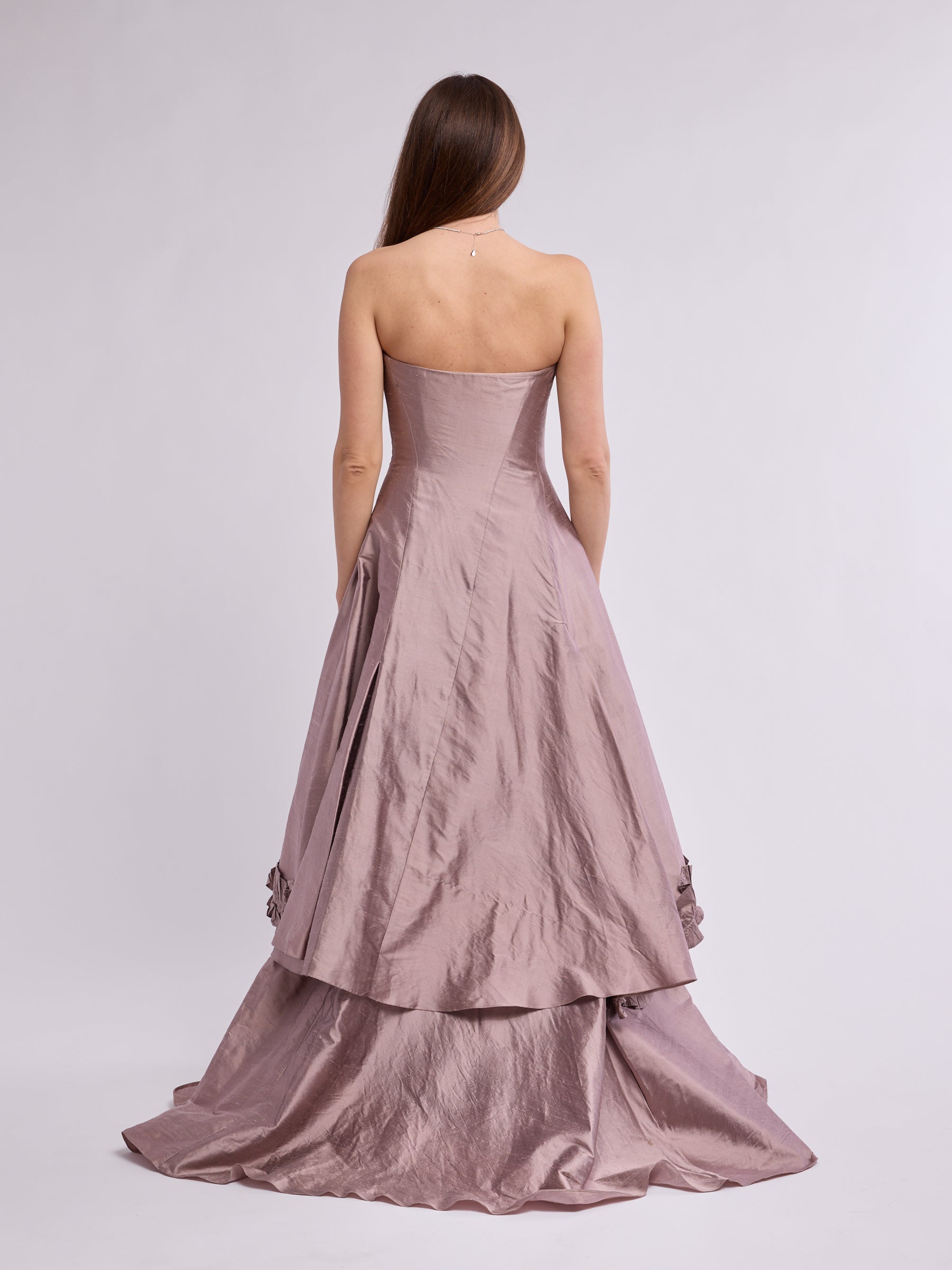 Christian Lacroix 1990s Couture Atelier Silk Dress