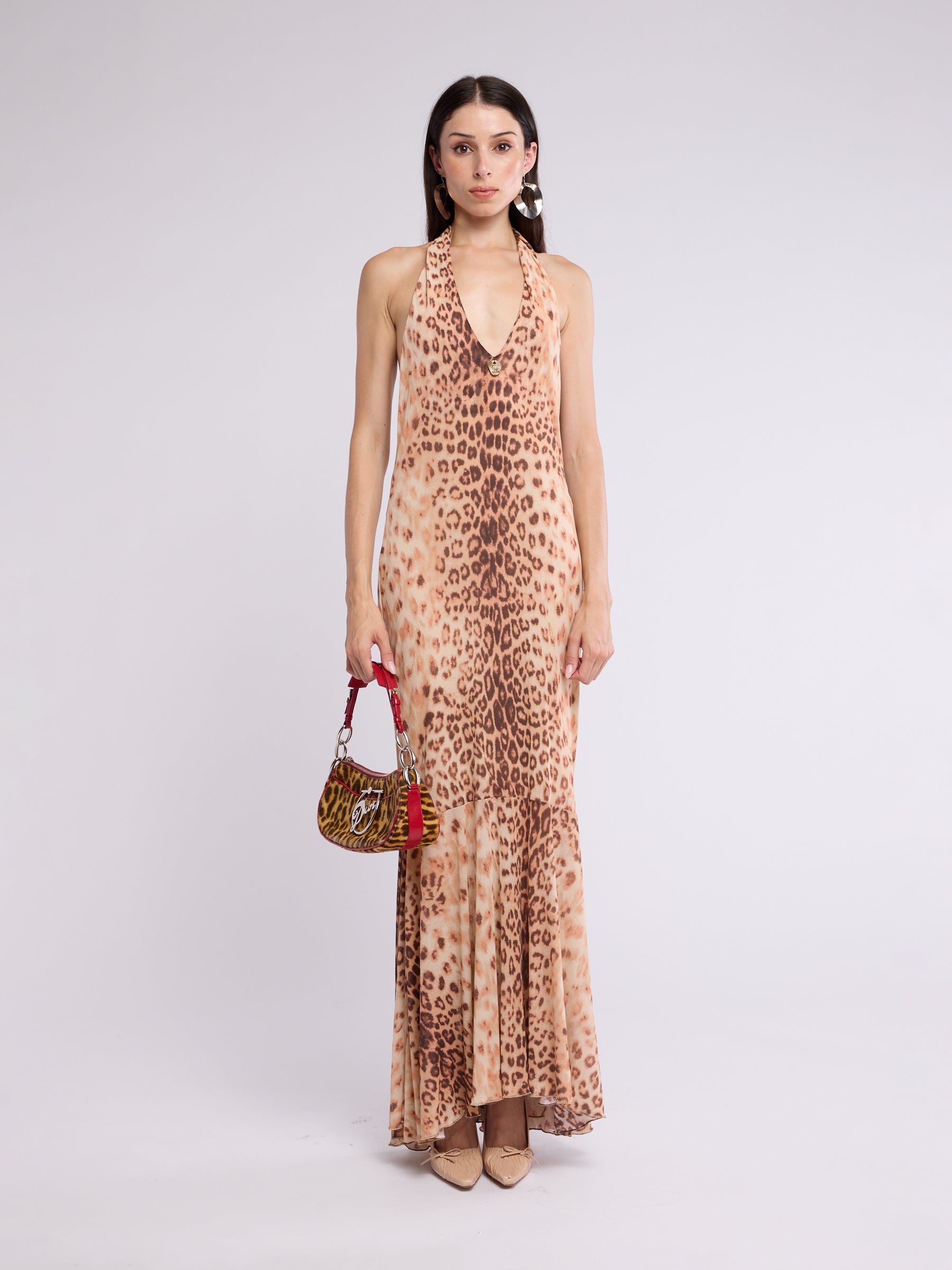Just Cavalli 2000s Animal Print Dress