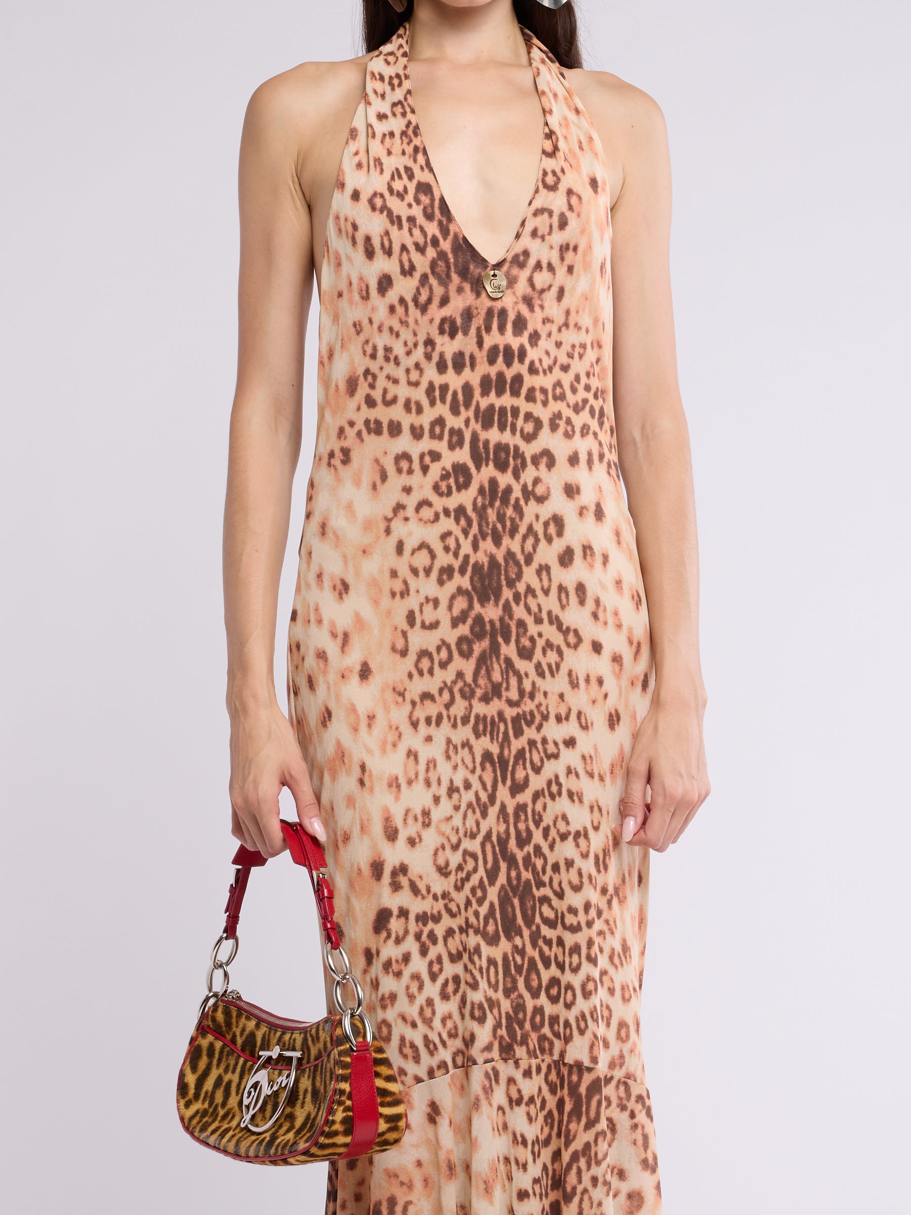 Just Cavalli 2000s Animal Print Dress