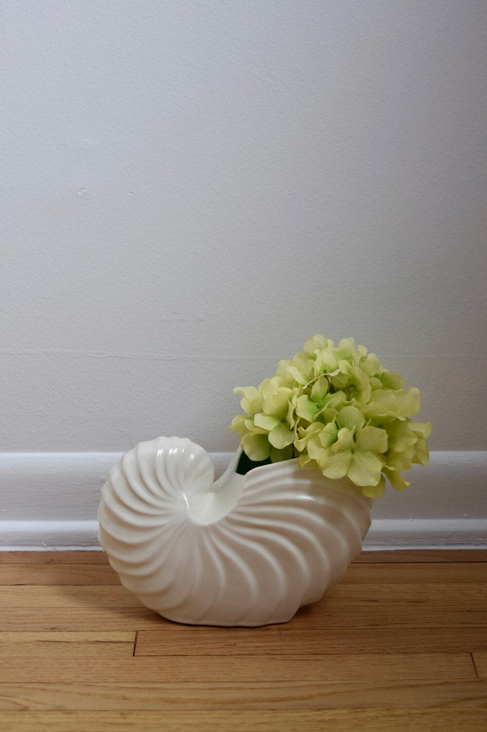 Vintage Nautilus Shell Vase