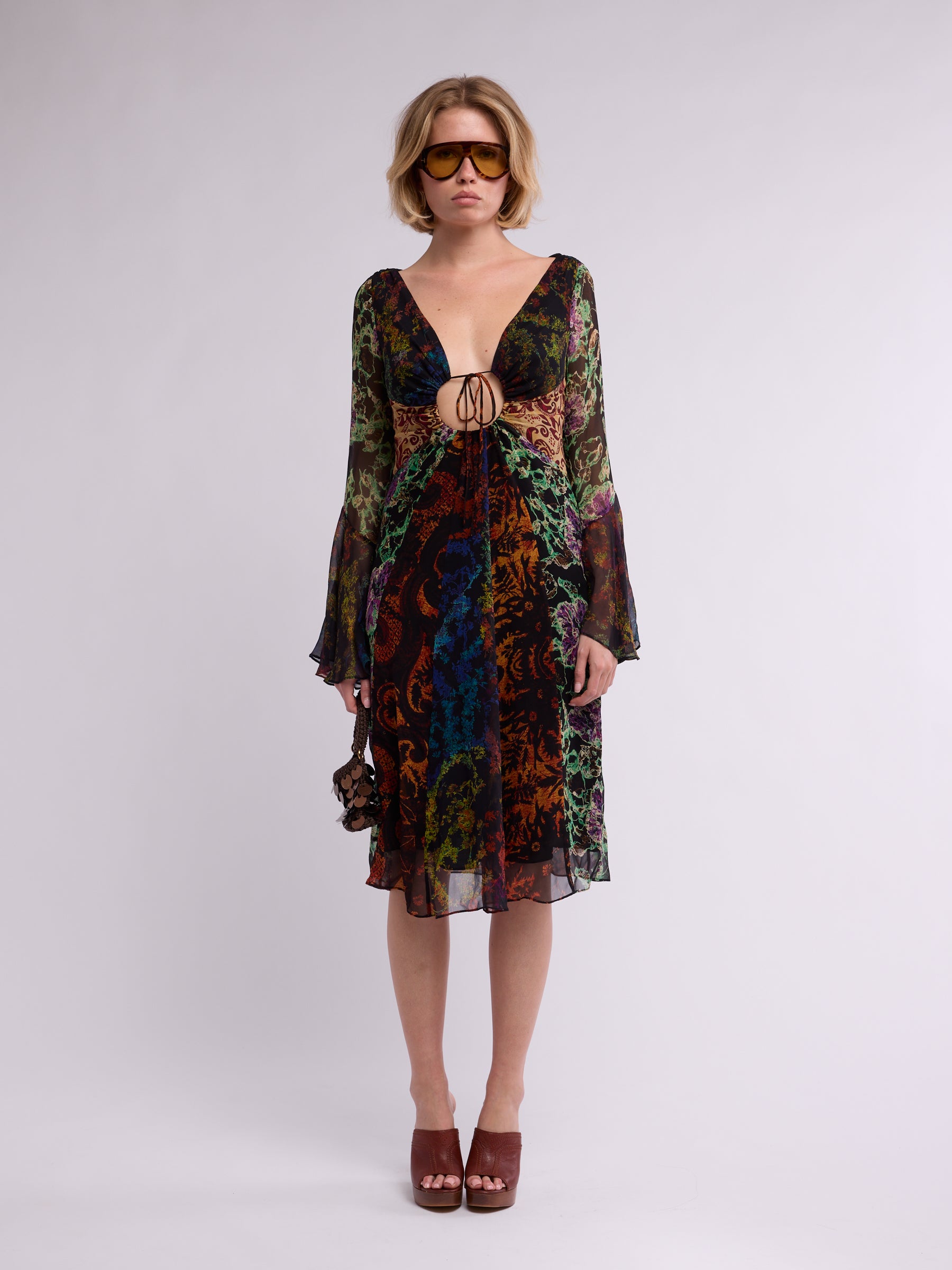 Dyreskinn ディレスキン シープスキン　ブランドジュリエ　ファーラグ Diane von Furstenberg 2000s Freaky Friday Dress
