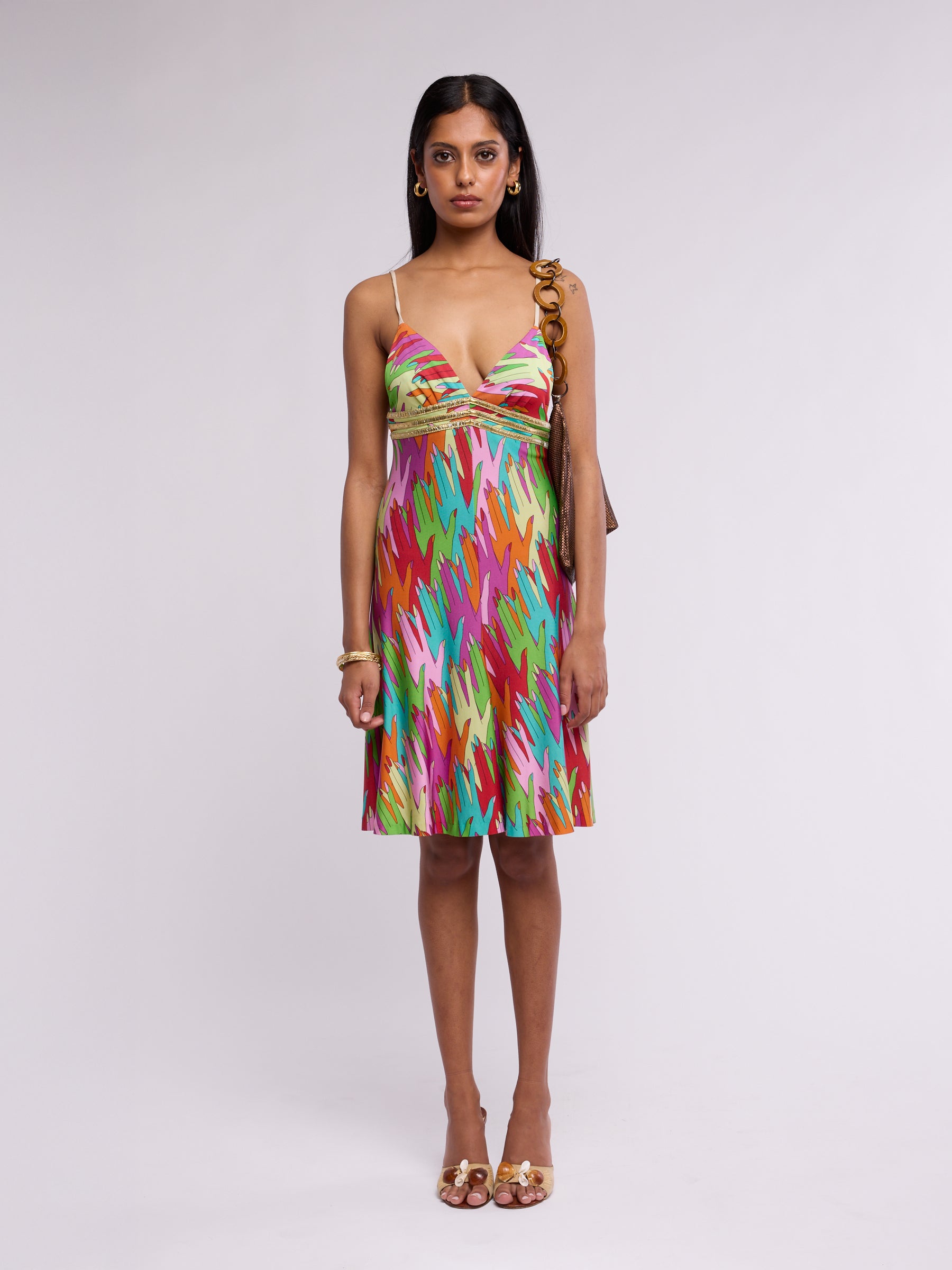 Dolce & Gabbana 1990s Hand Print Dress