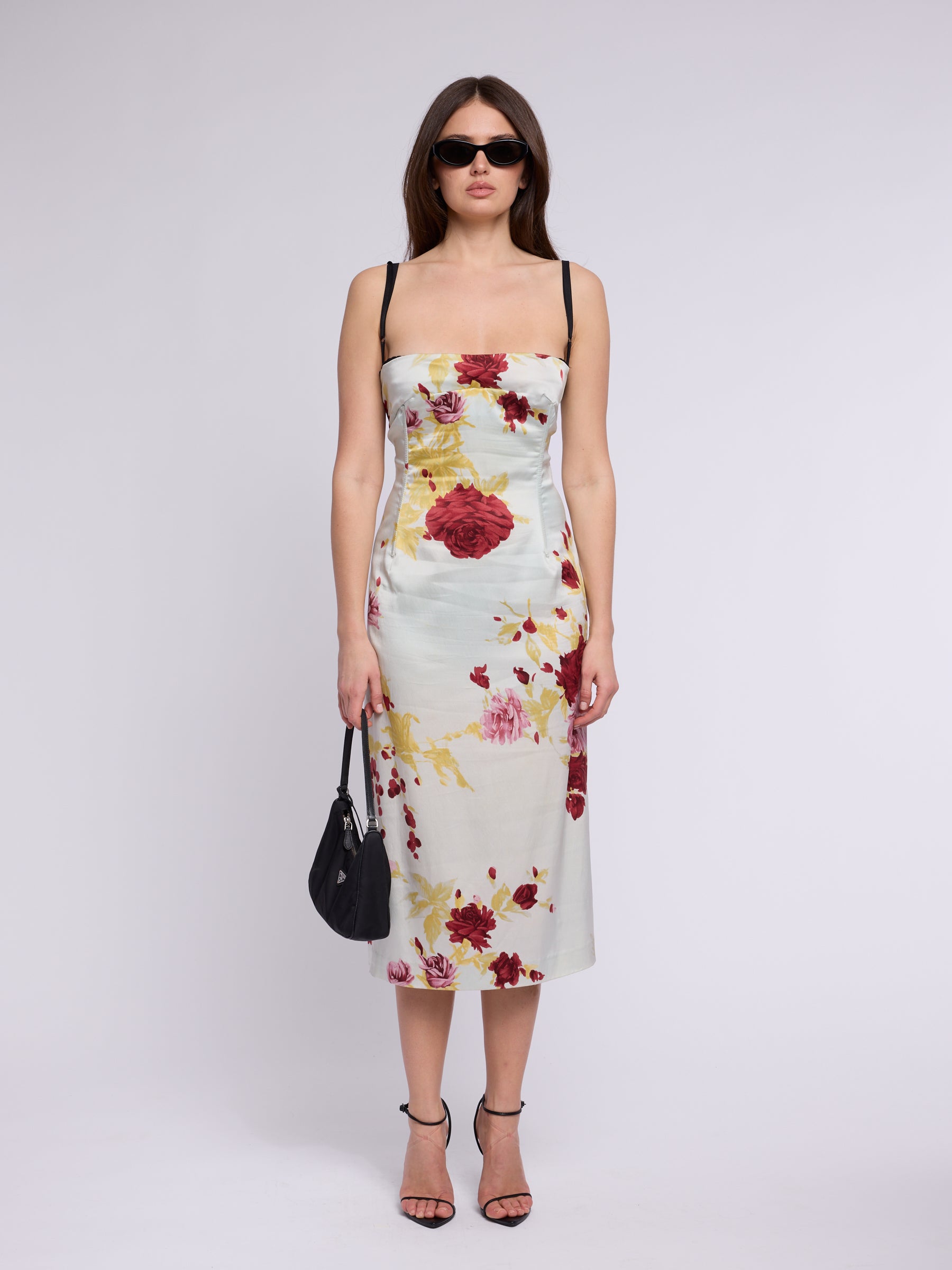 Dolce & Gabbana SS 1999 Floral Silk Dress