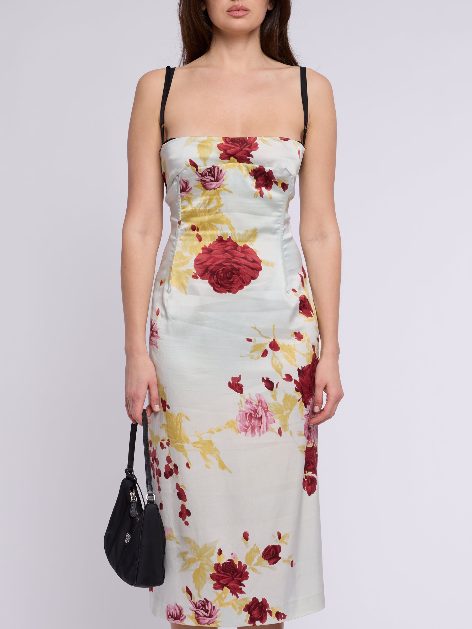 Dolce & Gabbana SS 1999 Floral Silk Dress