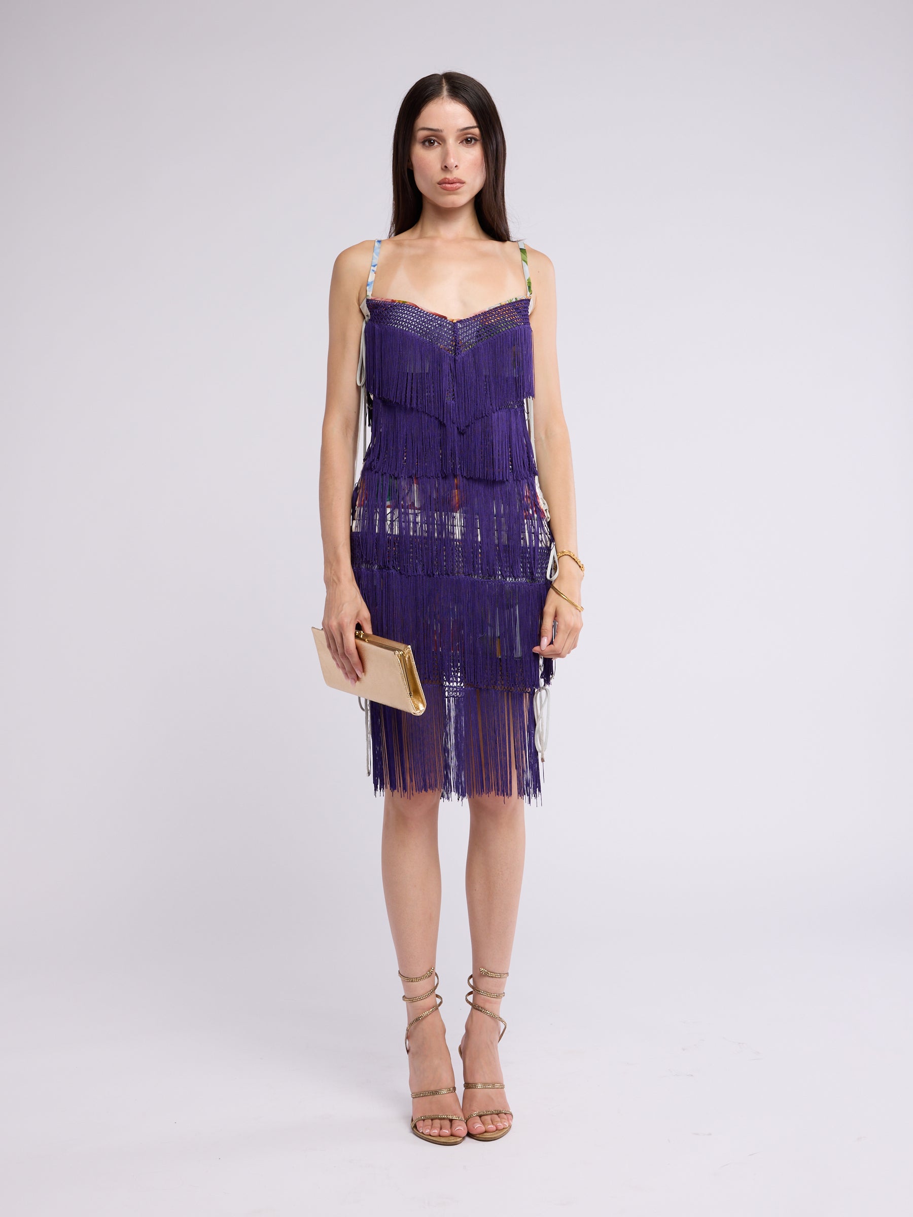 Dolce & Gabbana FW 2003 Runway Fringe Dress