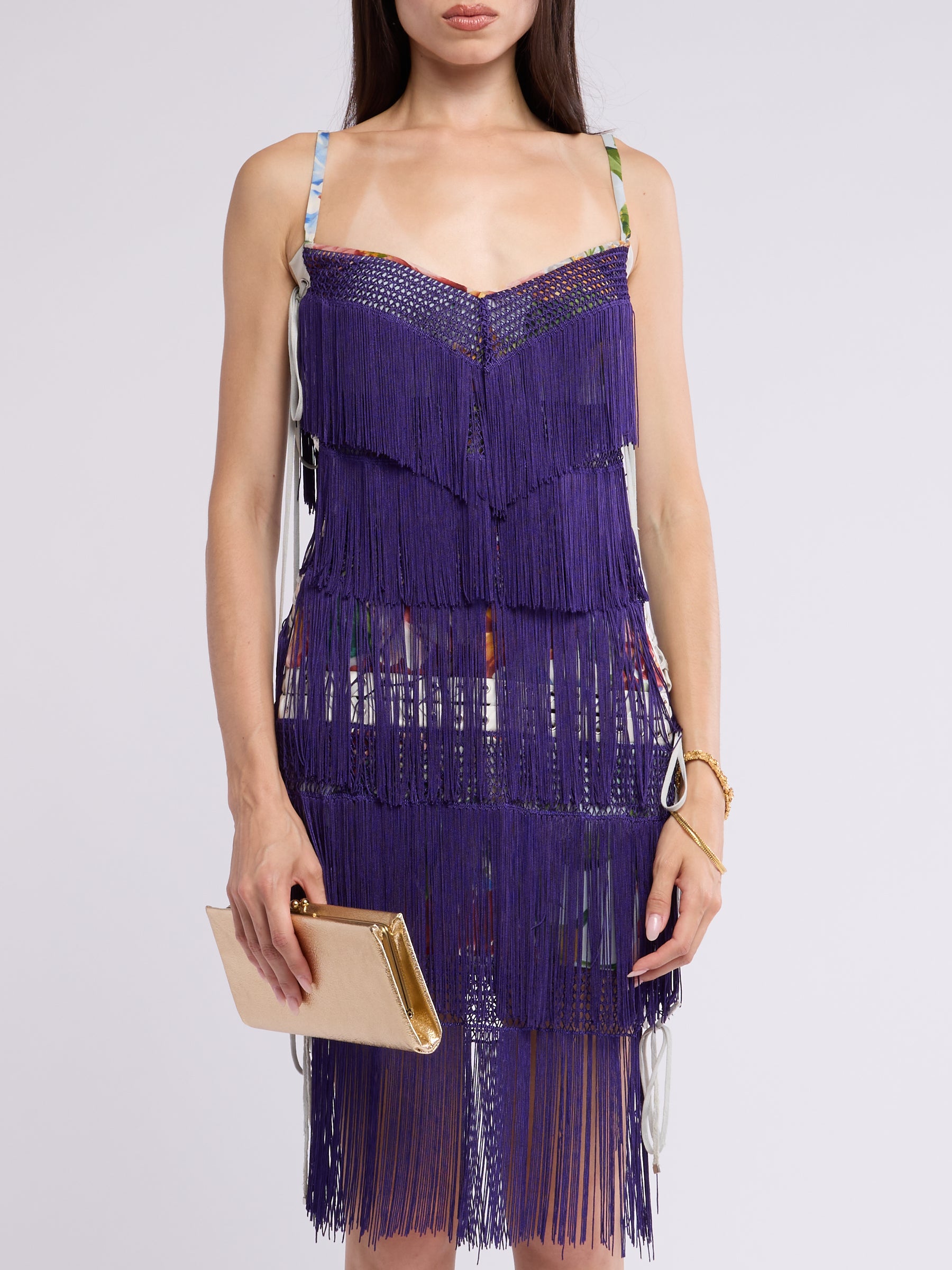 Dolce & Gabbana FW 2003 Runway Fringe Dress