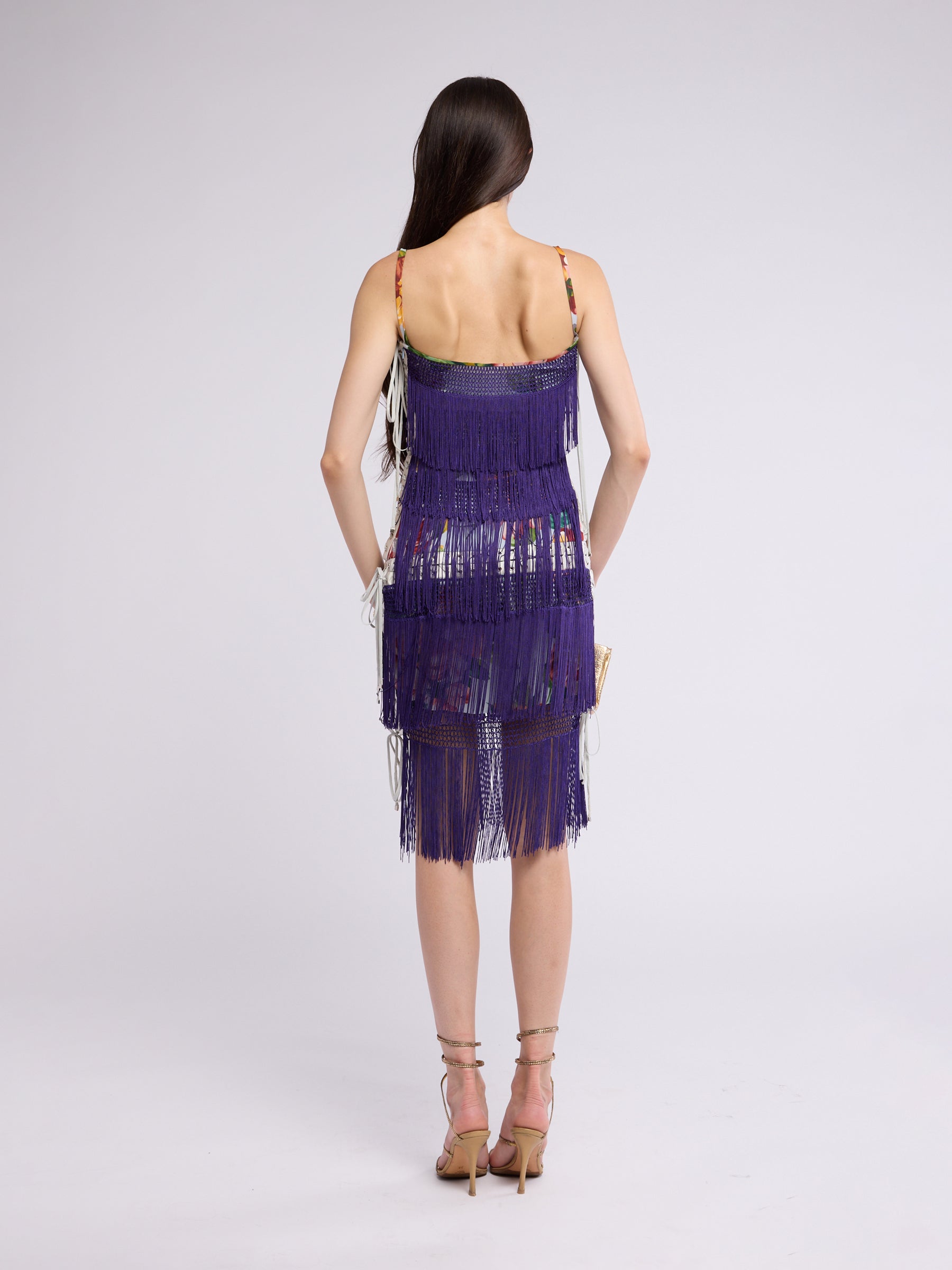 Dolce & Gabbana FW 2003 Runway Fringe Dress