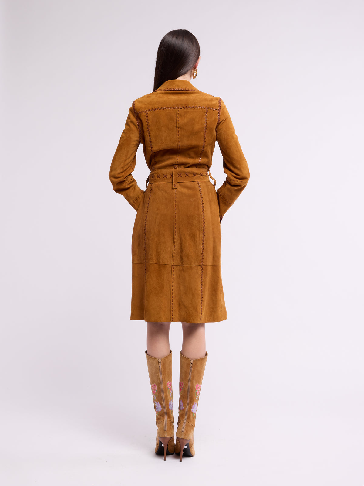 Dolce & Gabbana 1990s Brown Suede Coat