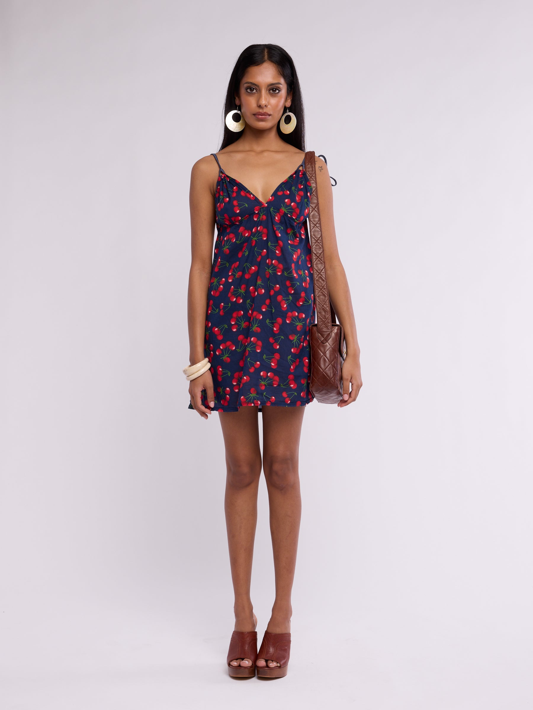 Dolce & Gabbana Cherry Cotton Mini Dress
