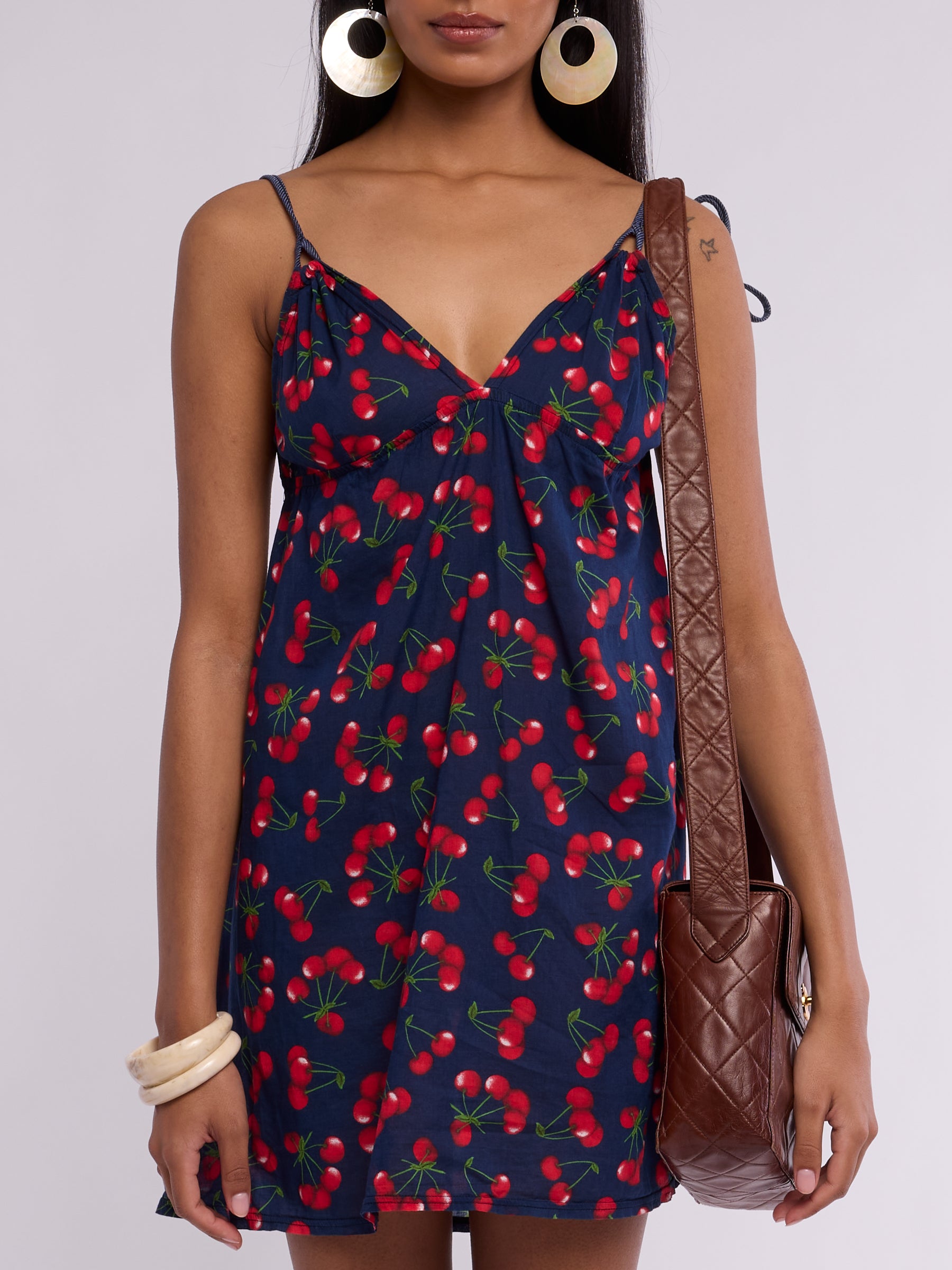 Dolce & Gabbana Cherry Cotton Mini Dress