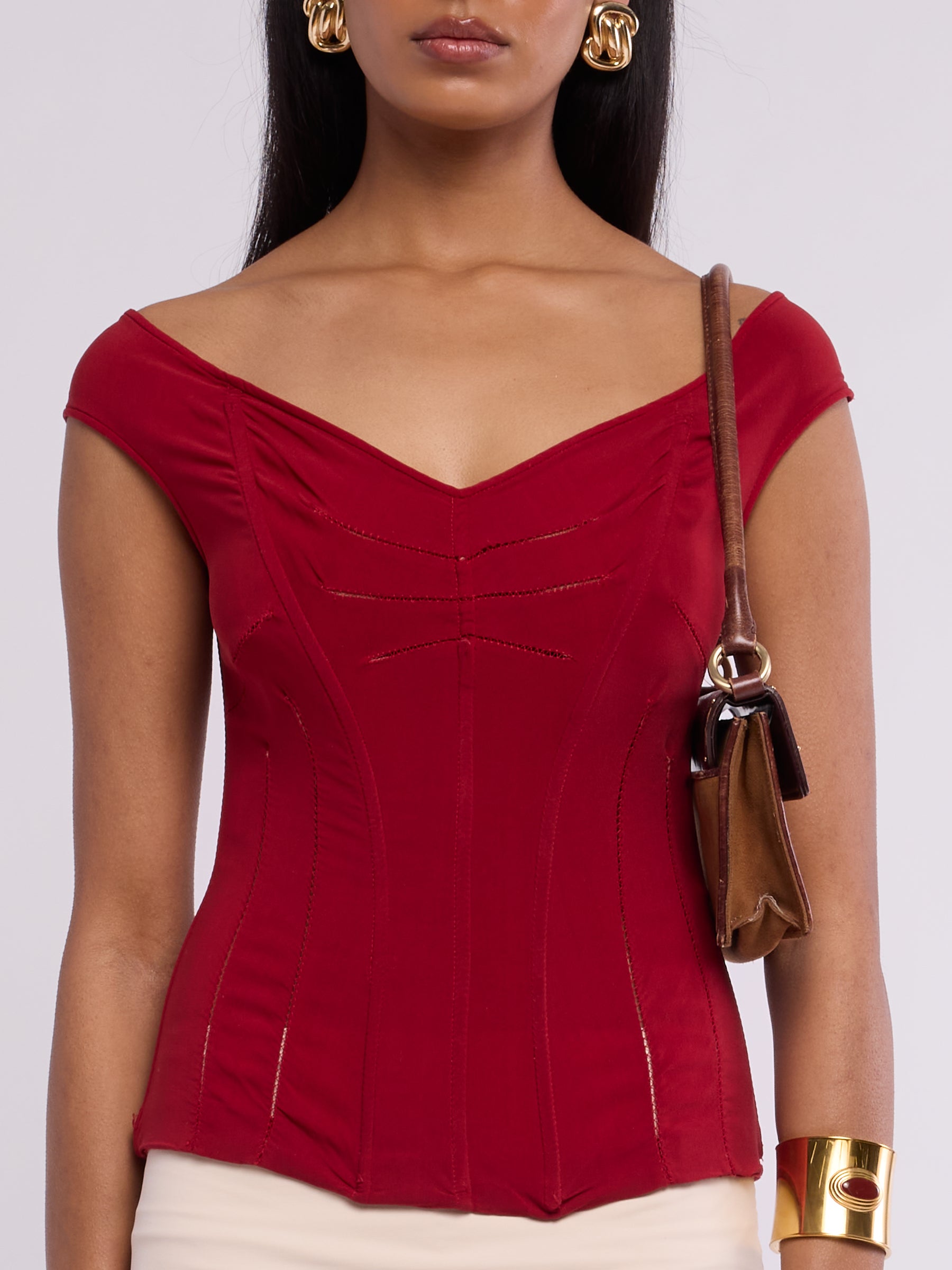 Dolce & Gabbana FW 1997 Red Corset