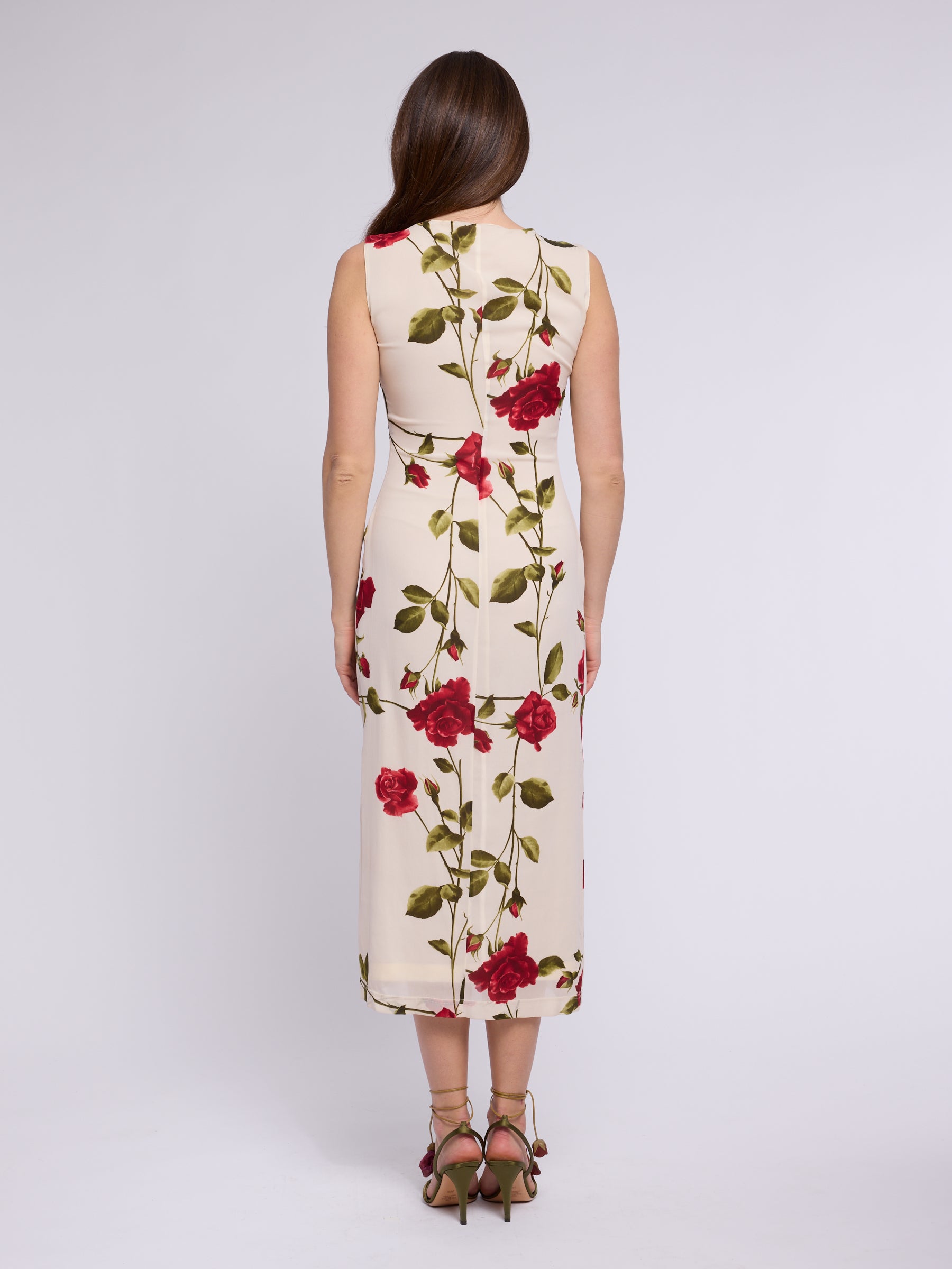 Dolce & Gabbana 2000s Rose Floral Dress