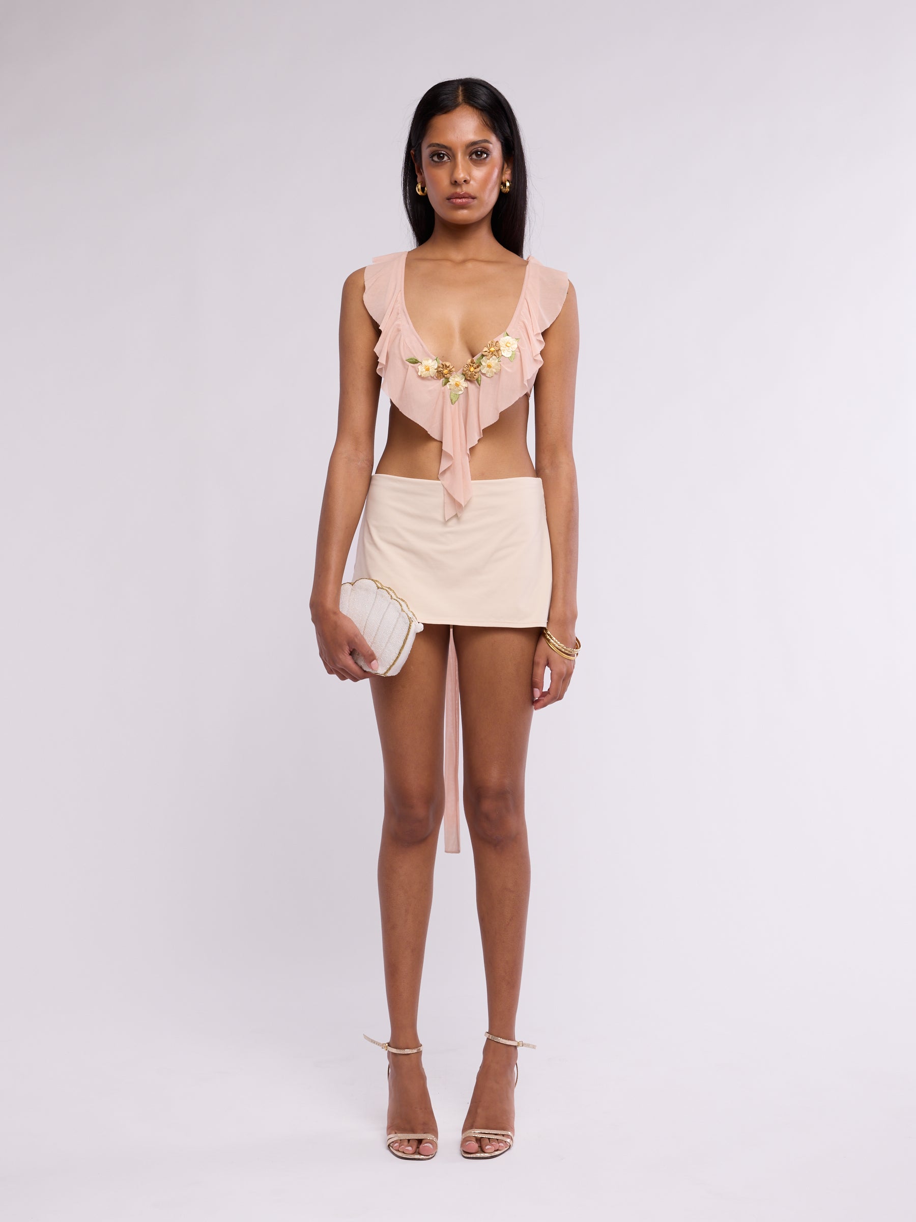 Ema Savahl 2000s Halter Crop Top