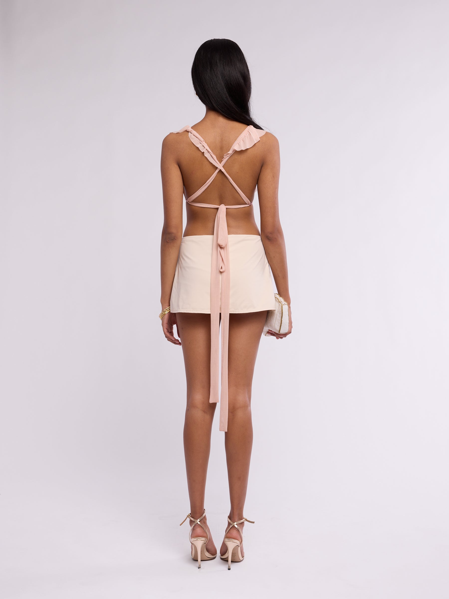 Ema Savahl 2000s Halter Crop Top