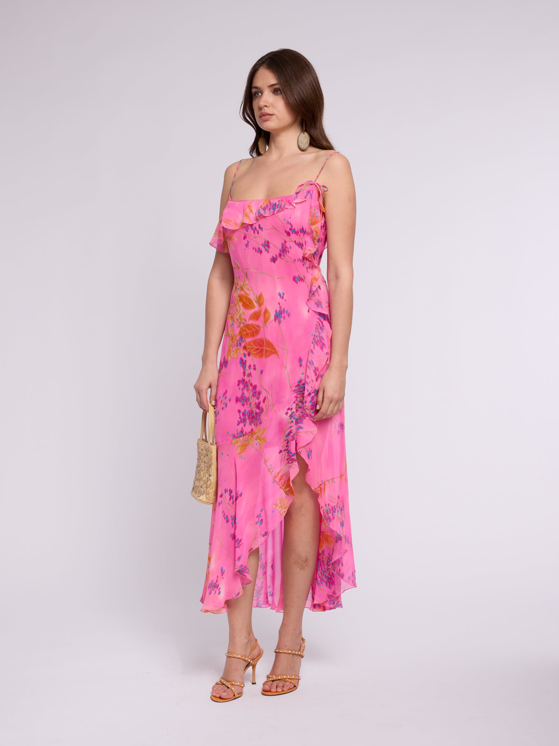 Emanuel Ungaro SS 2000 Silk Chiffon Dress